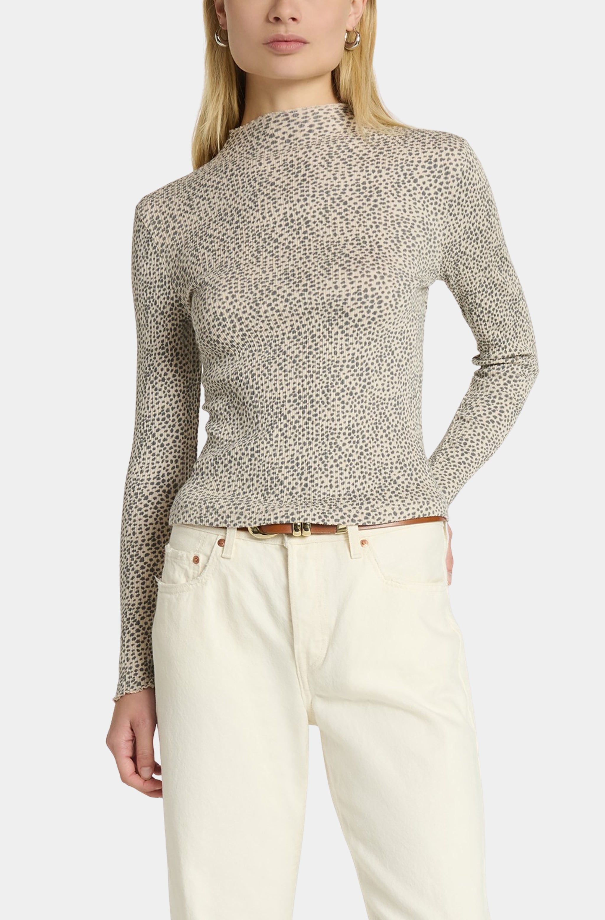 Brenna Mock Neck Top
