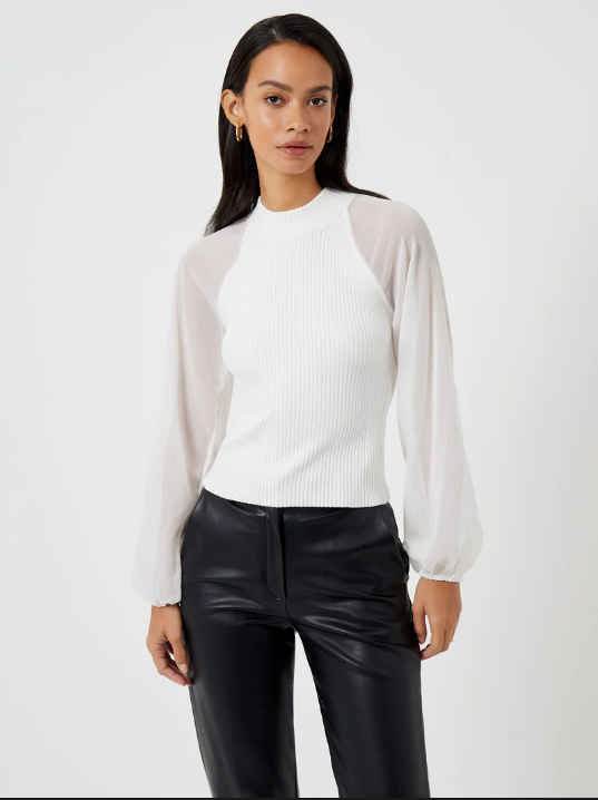 Melody Fabric Mix Top