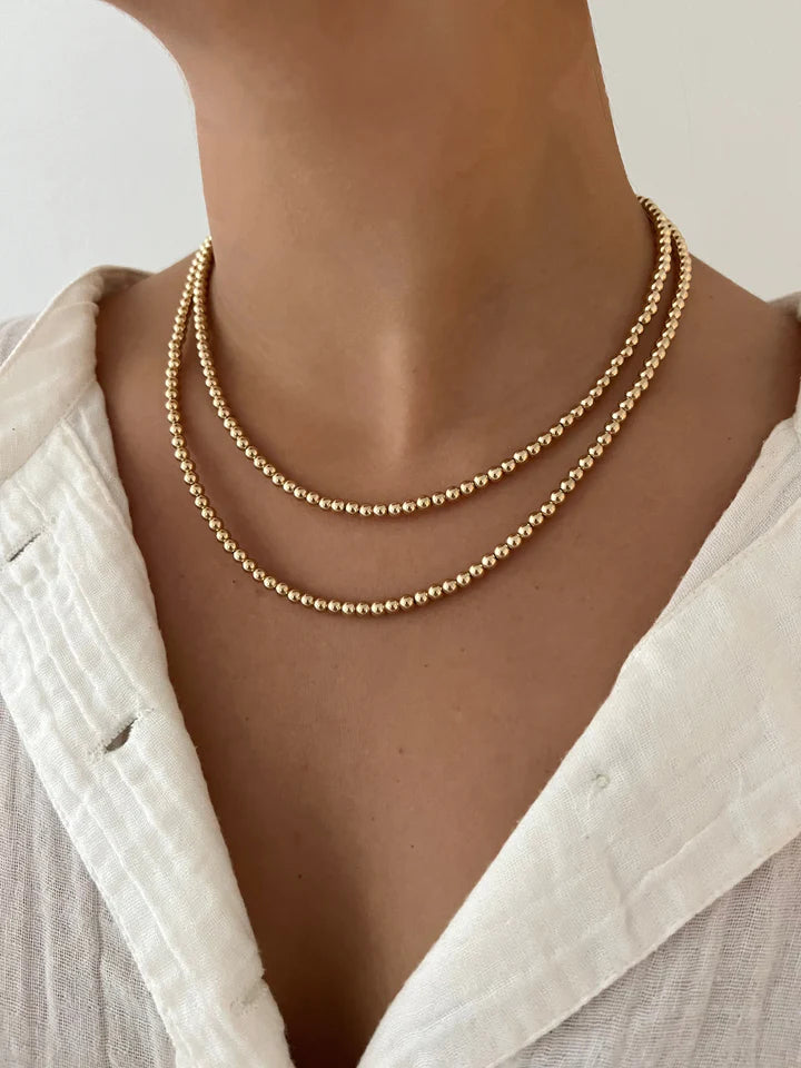 Gold Ball Necklace