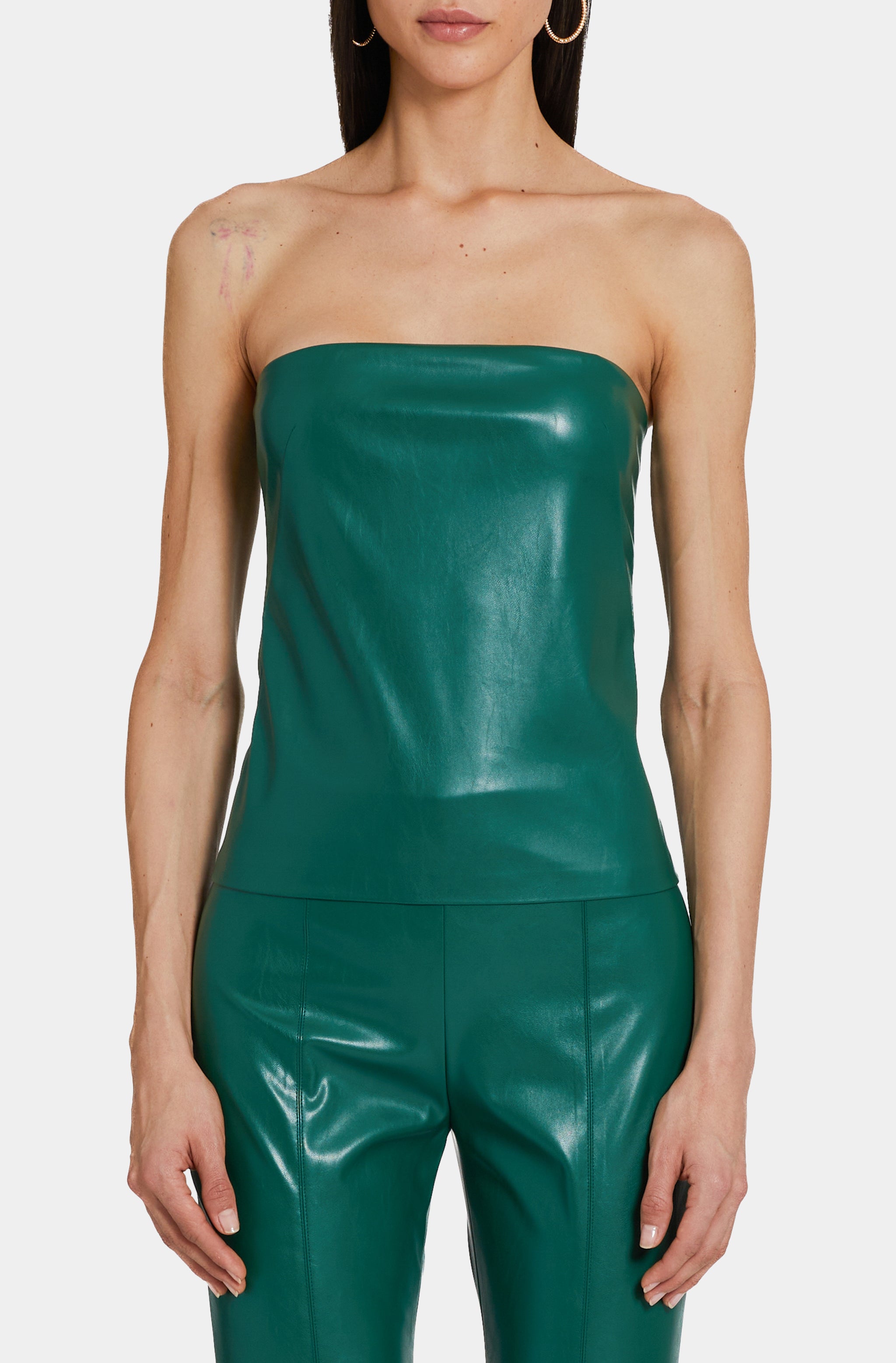 Callie Leather Top