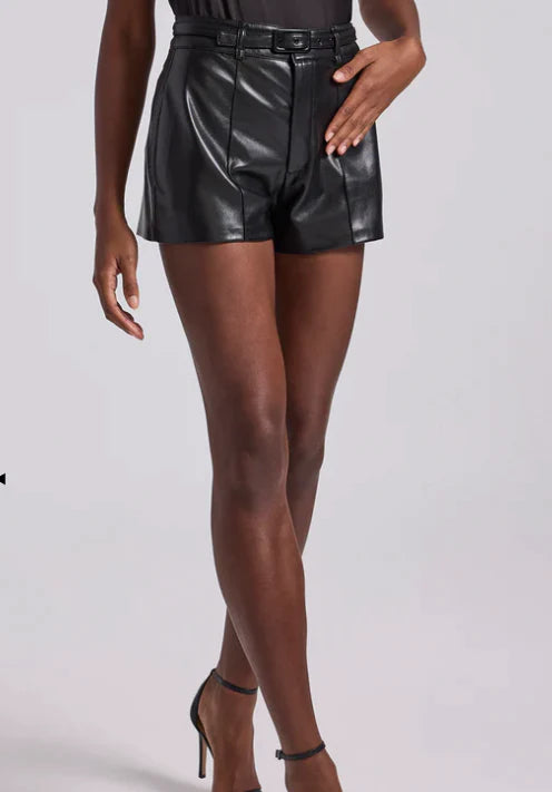 Jocelyn Vegan Leather Shorts