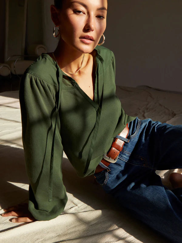 Olla Poplin Bibbed Sweatshirt