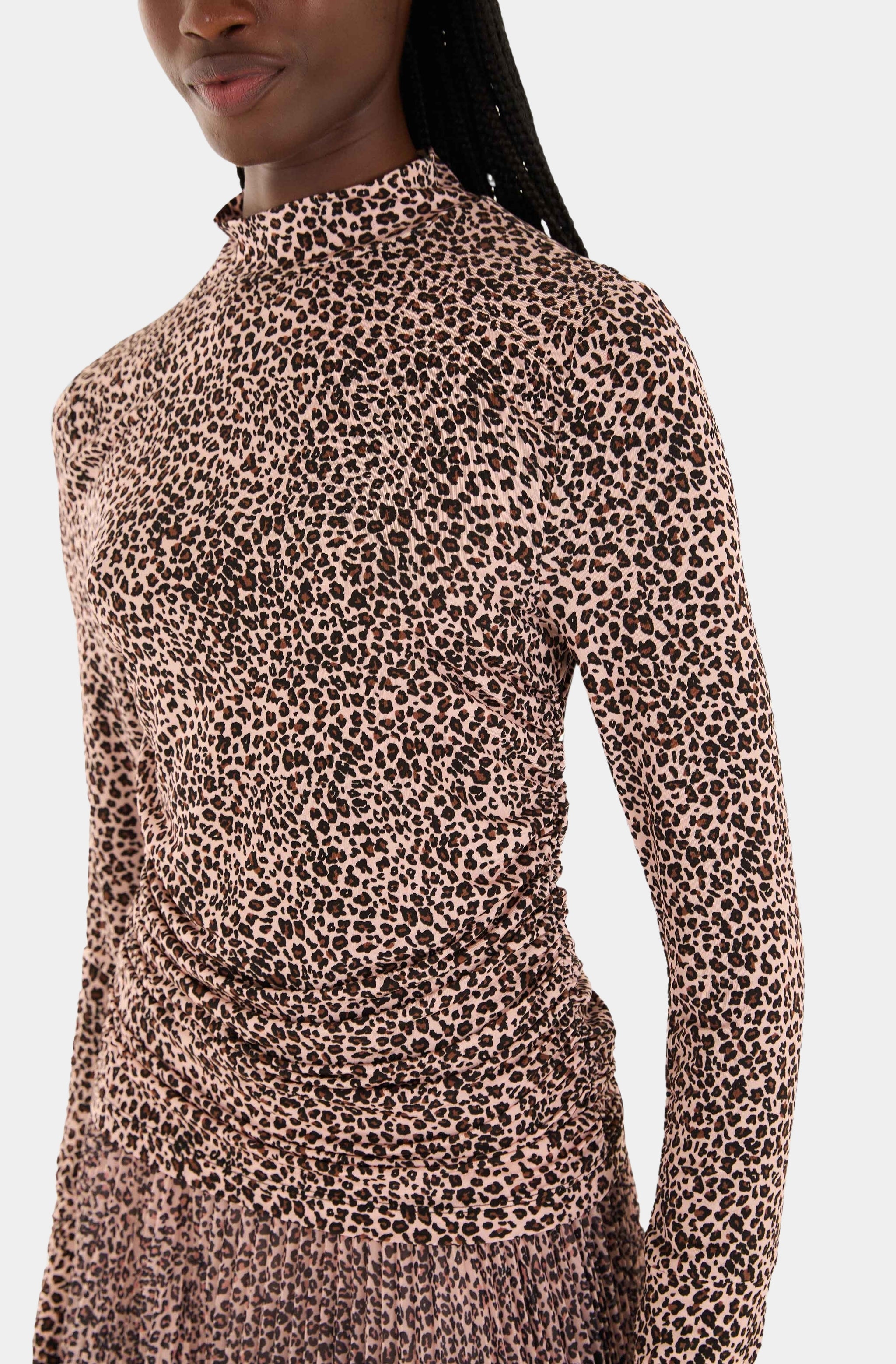 Baby Leopard Pink Jersey Blouse