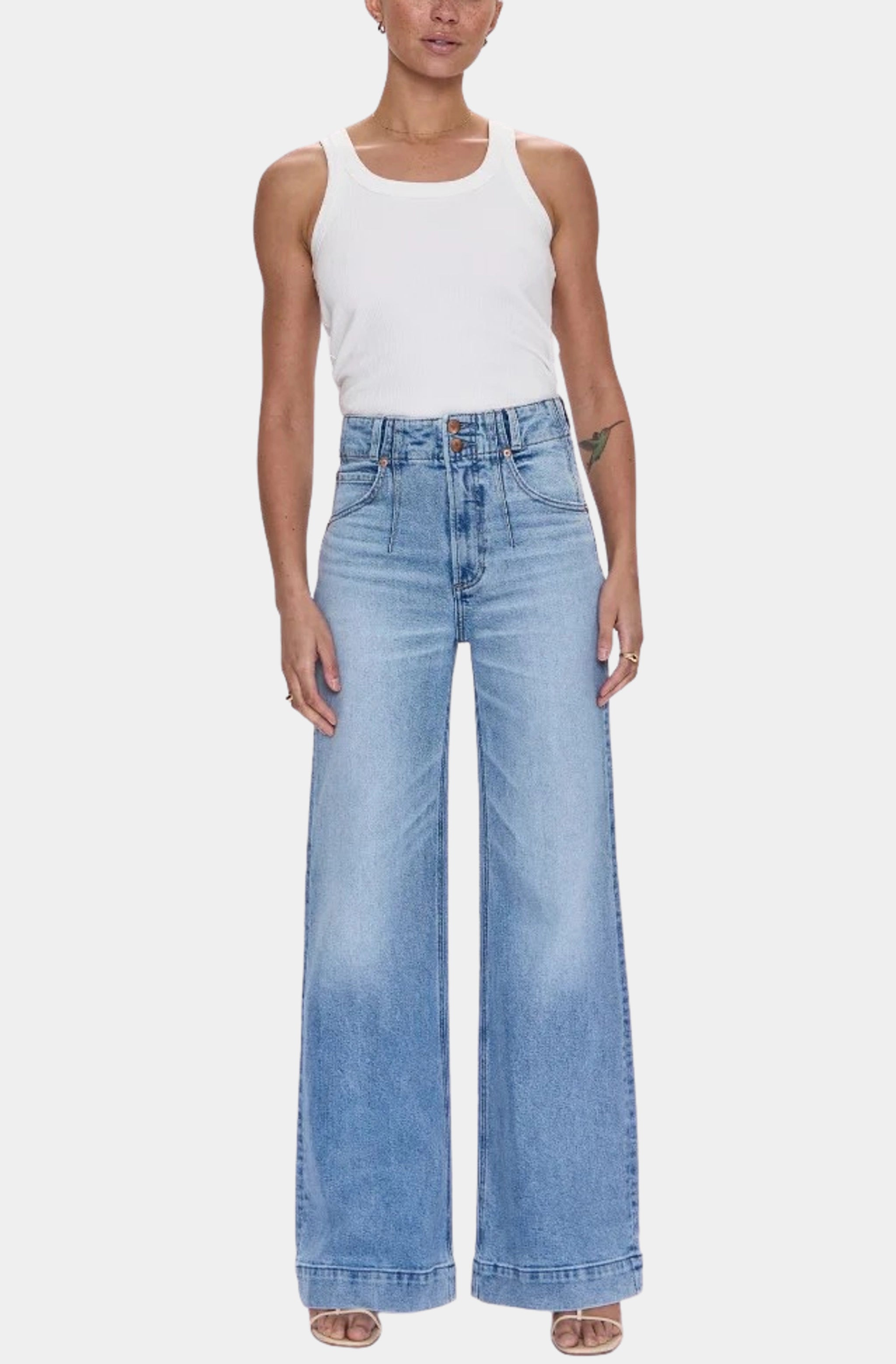 Lana Double Button Jean