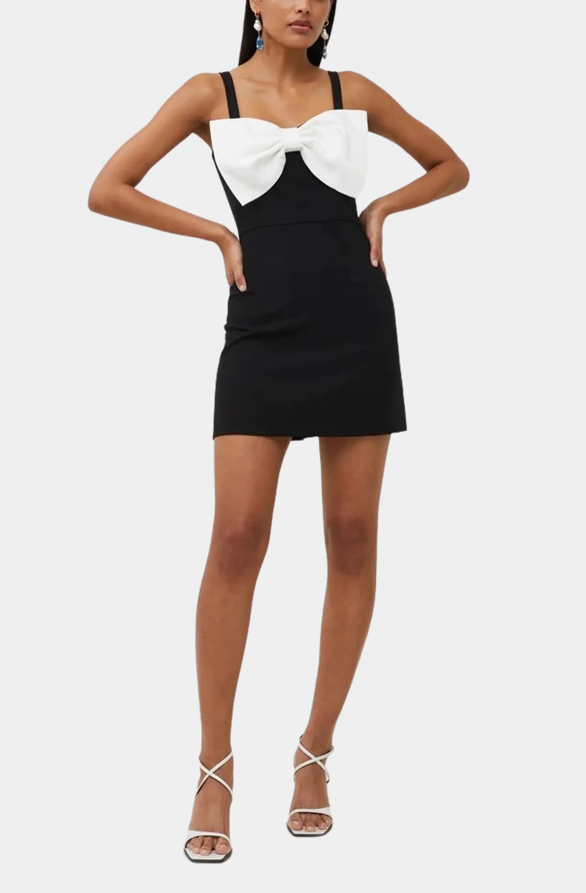 Whisper Bow Strappy Mini Dress