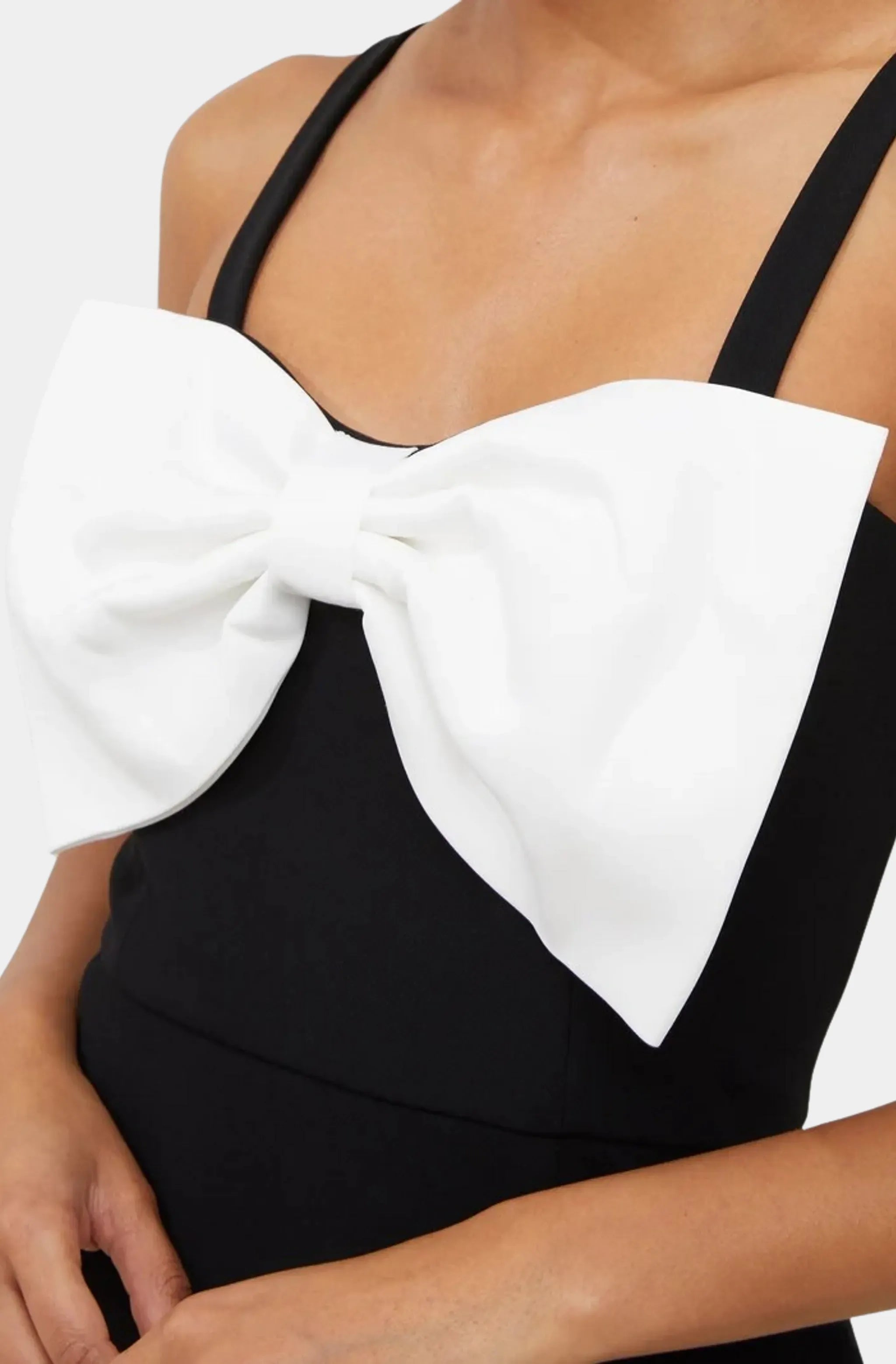 Whisper Bow Strappy Mini Dress