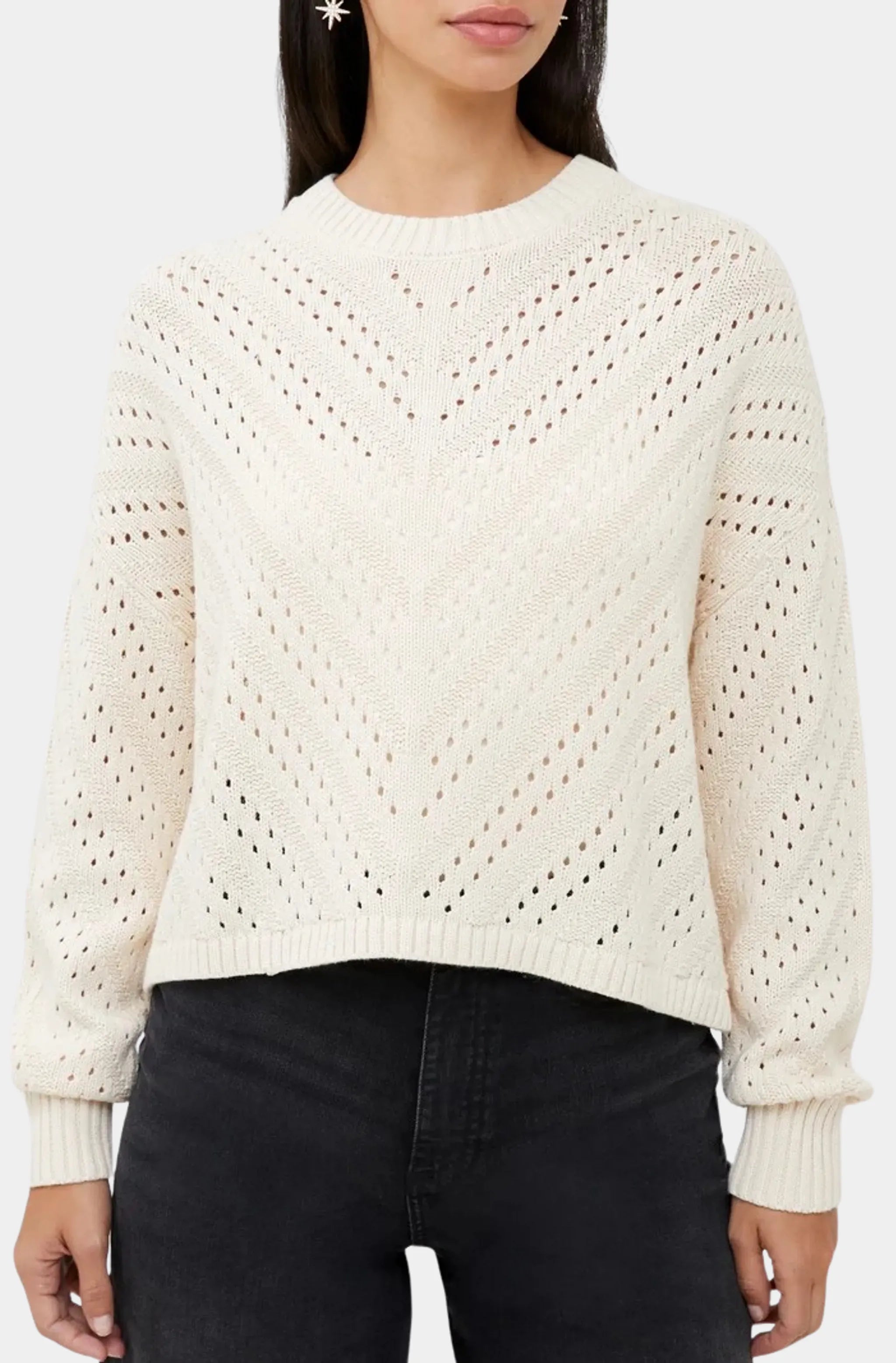 Mozart Crew Neck Chevron Sweater