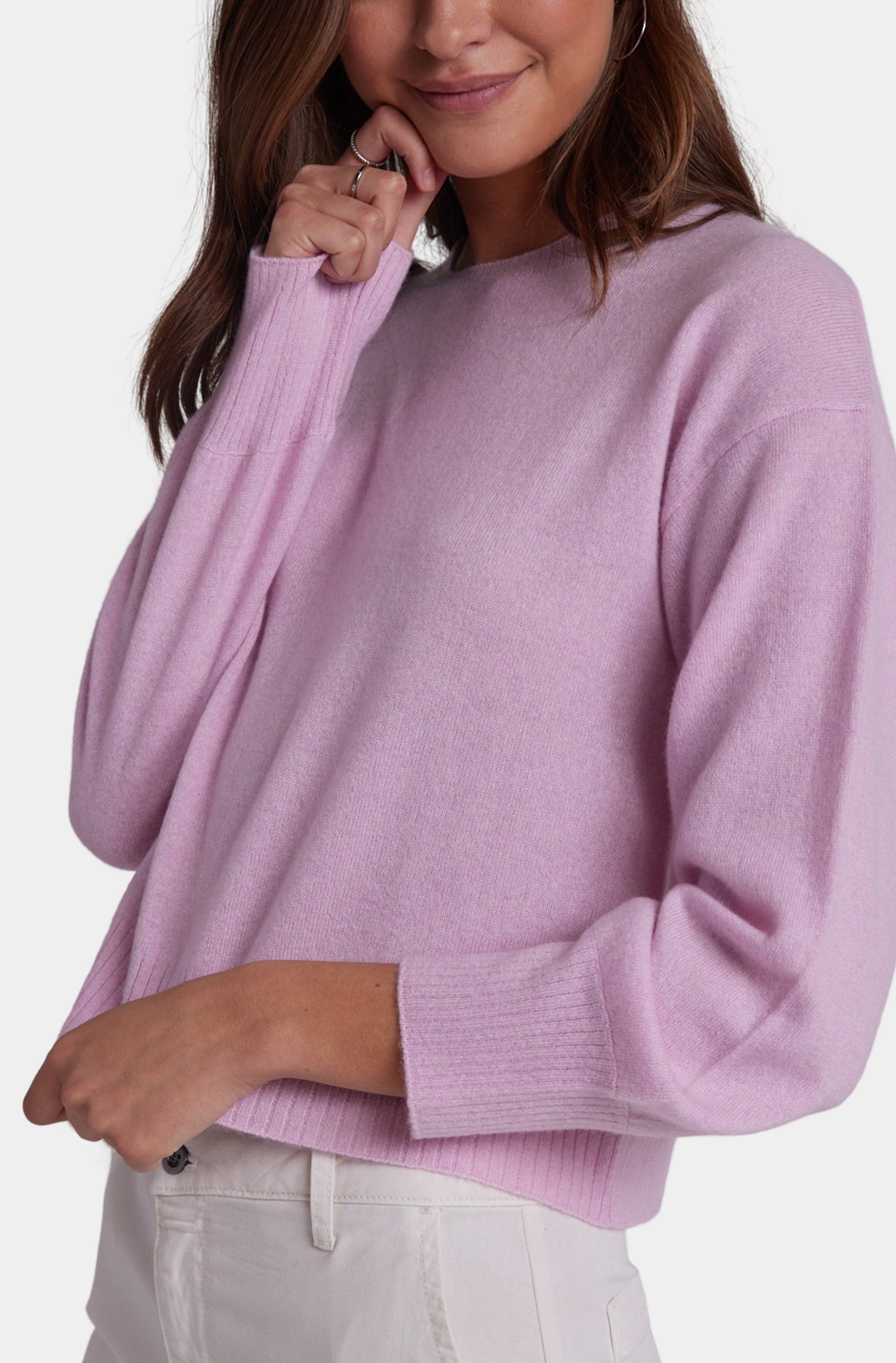 Crew Neck Rib Pullover
