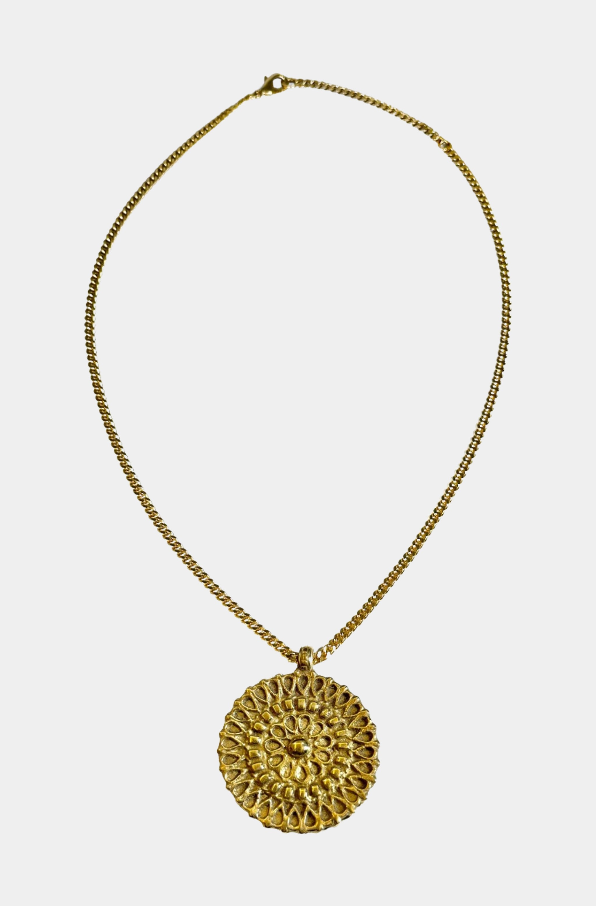 Brass Lace Necklace