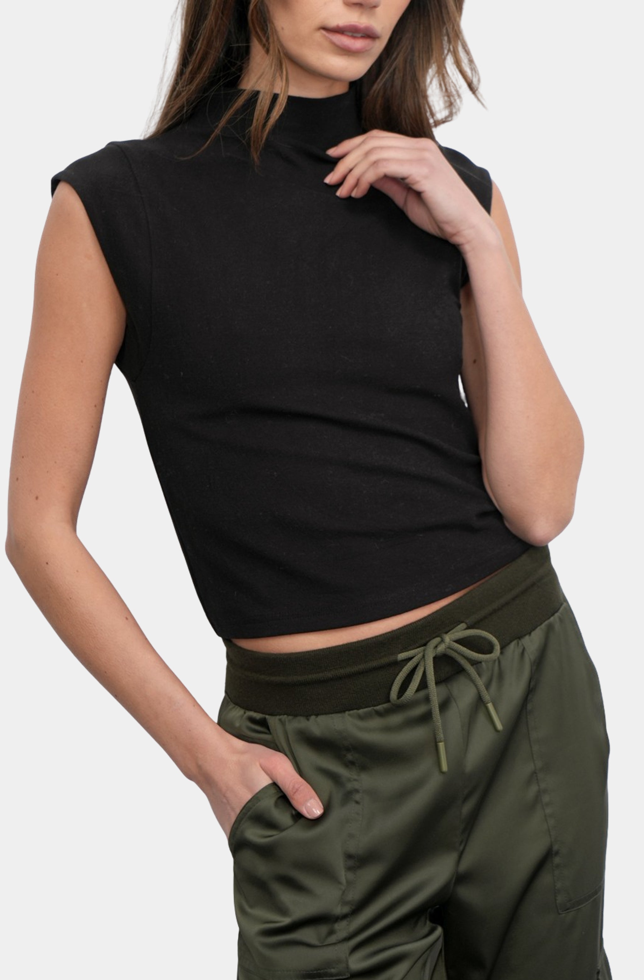 Paloma Funnel Neck Knit Top