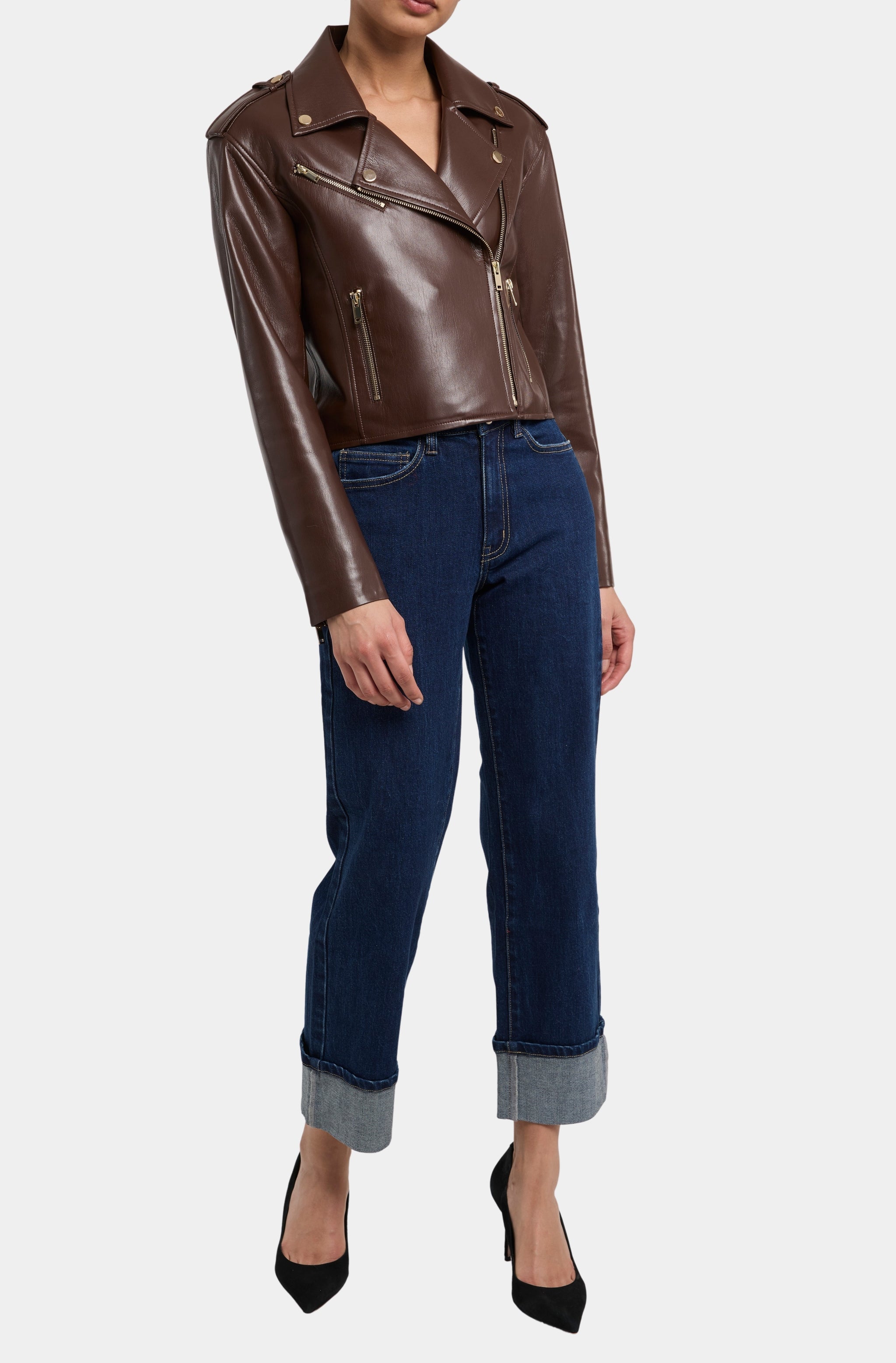 Cosita Vegan Leather Moto Jacket