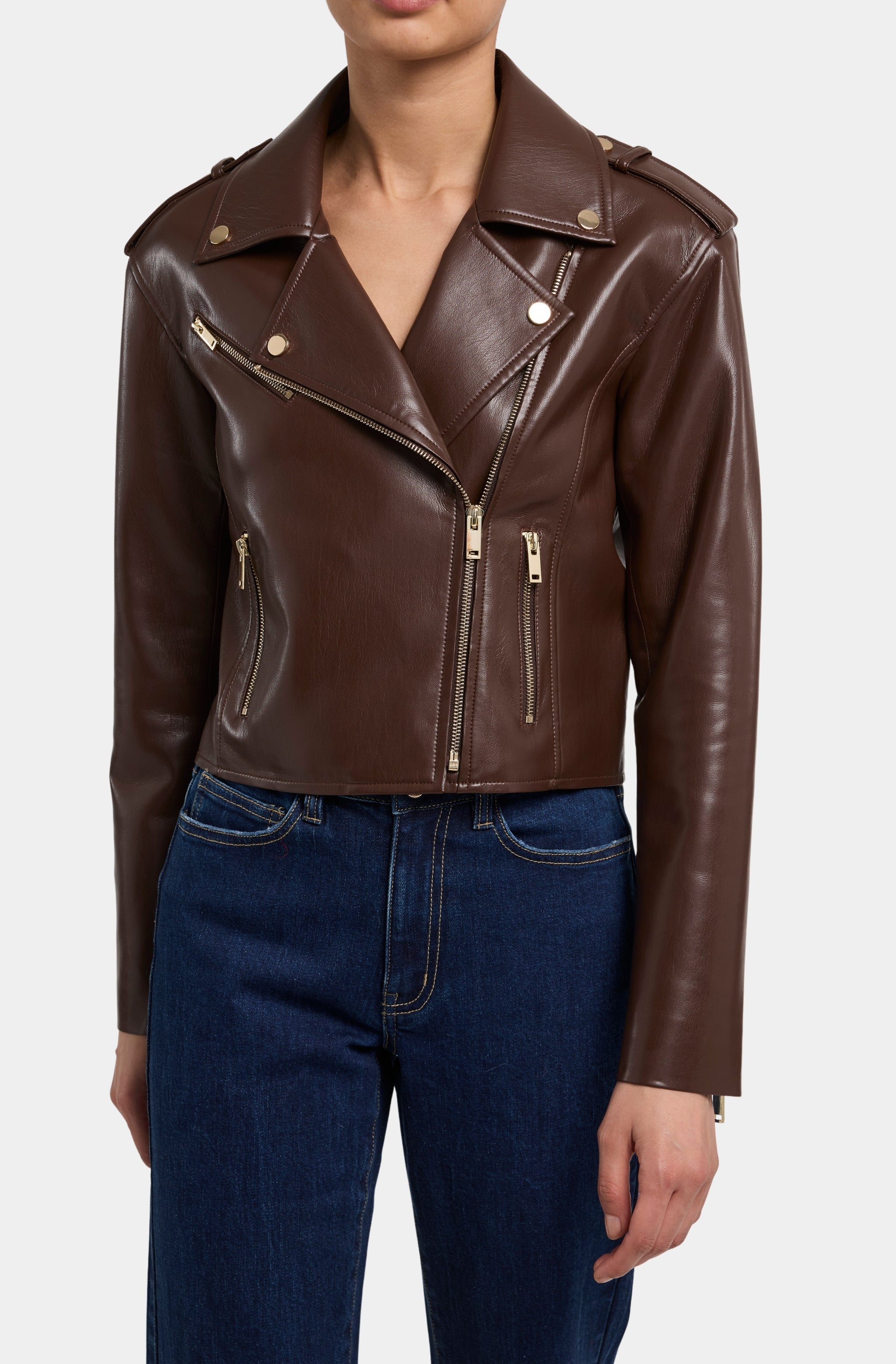 Cosita Vegan Leather Moto Jacket