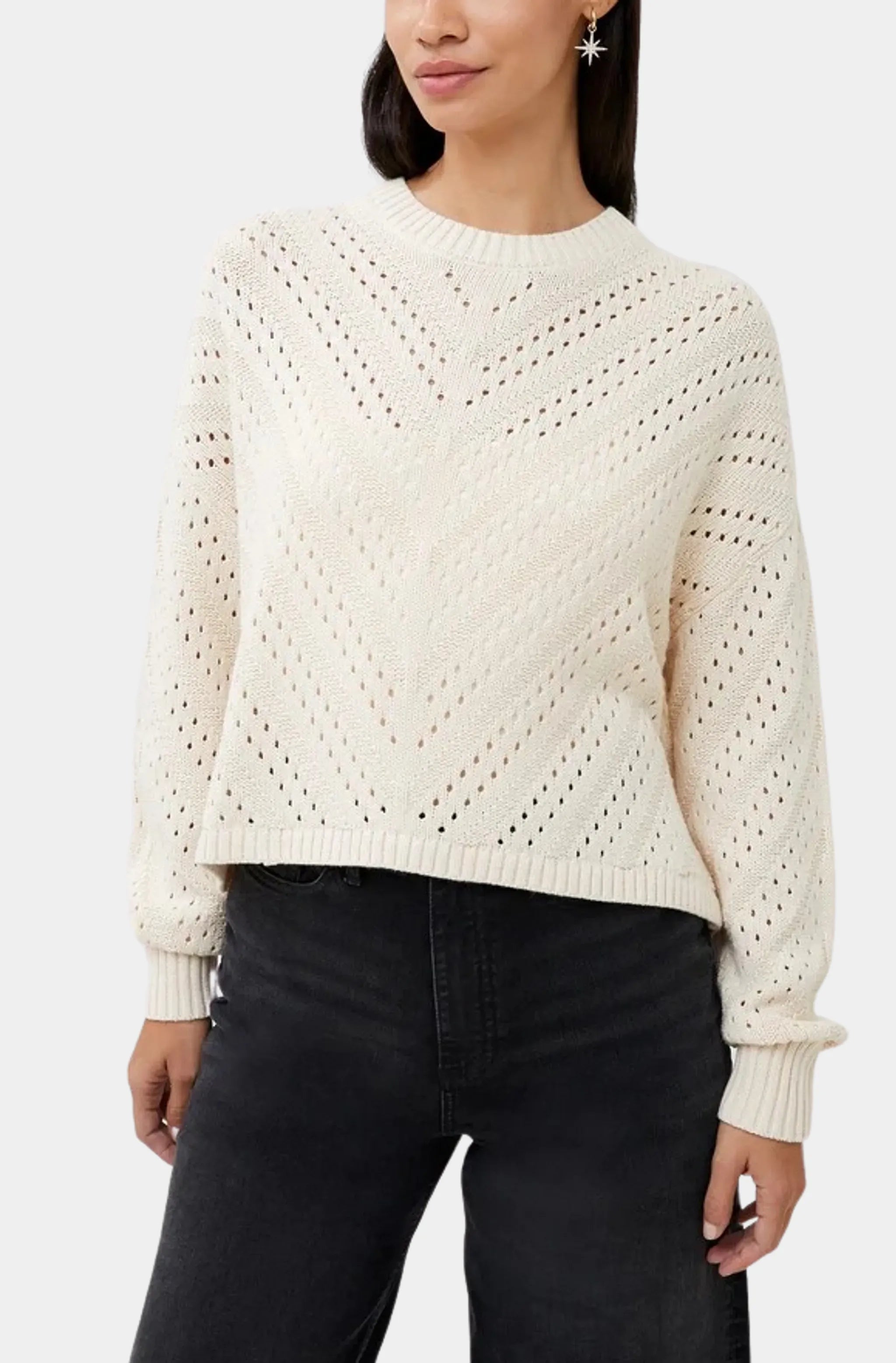 Mozart Crew Neck Chevron Sweater