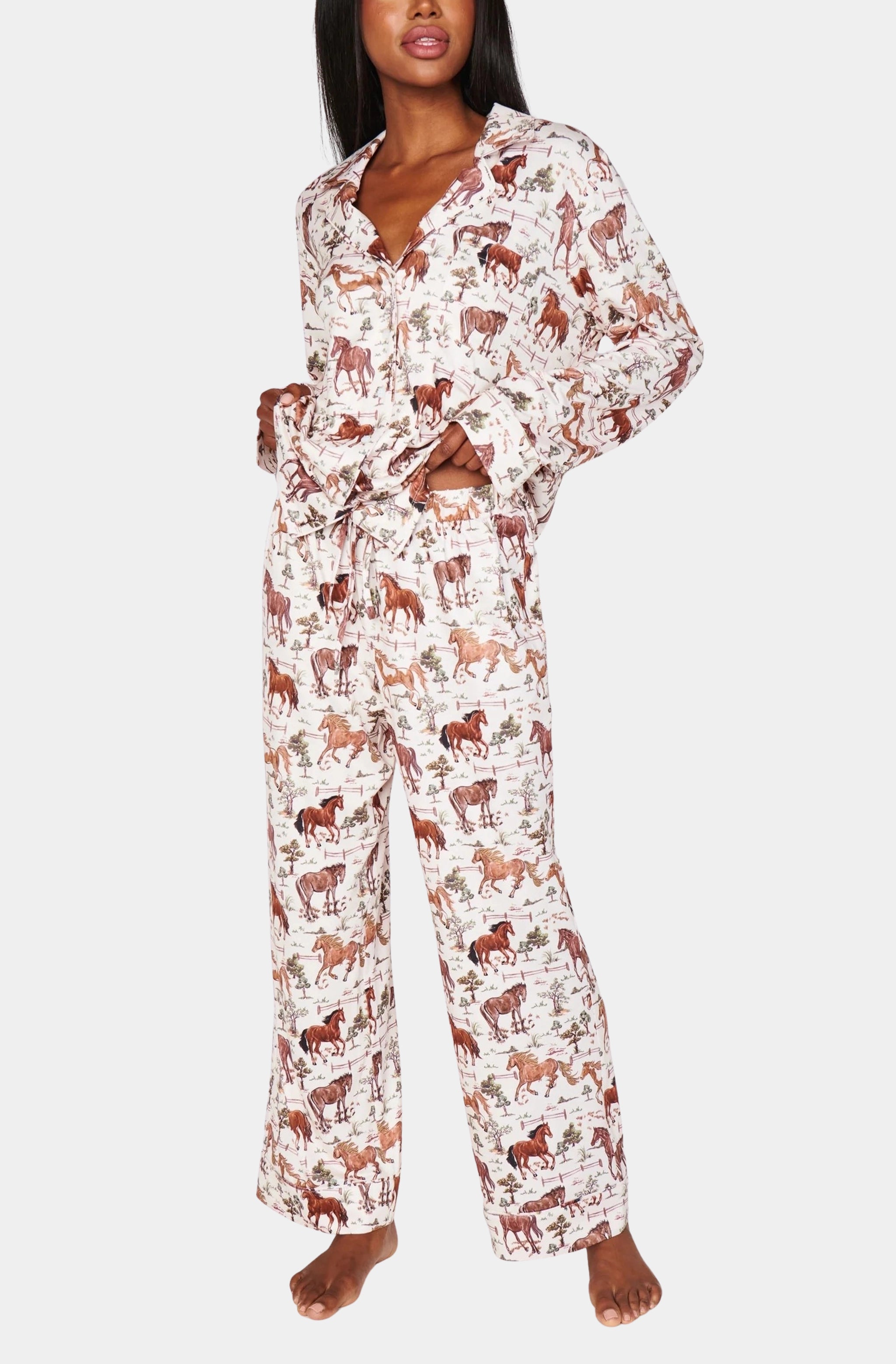 Classic PJ Set- Country Horses Jersey