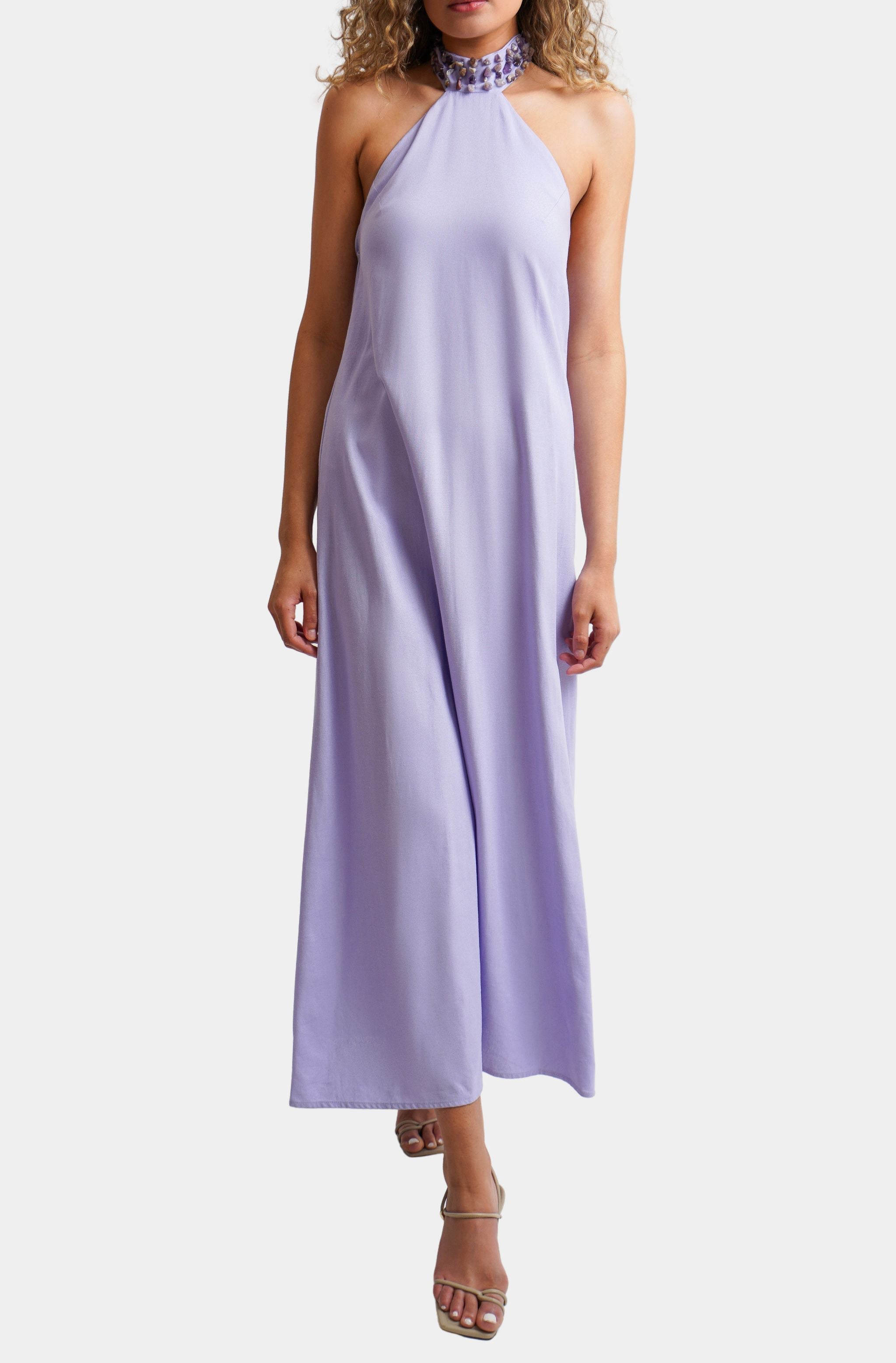 Maxi Dress with Beaded Details Hemline Austin Maxi Dress with Beaded Details Hemline Austin