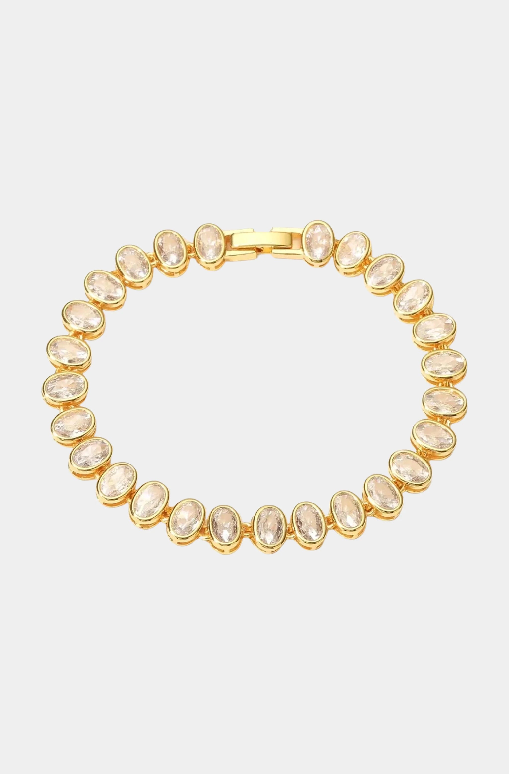 Oval Bezel Tennis Bracelet