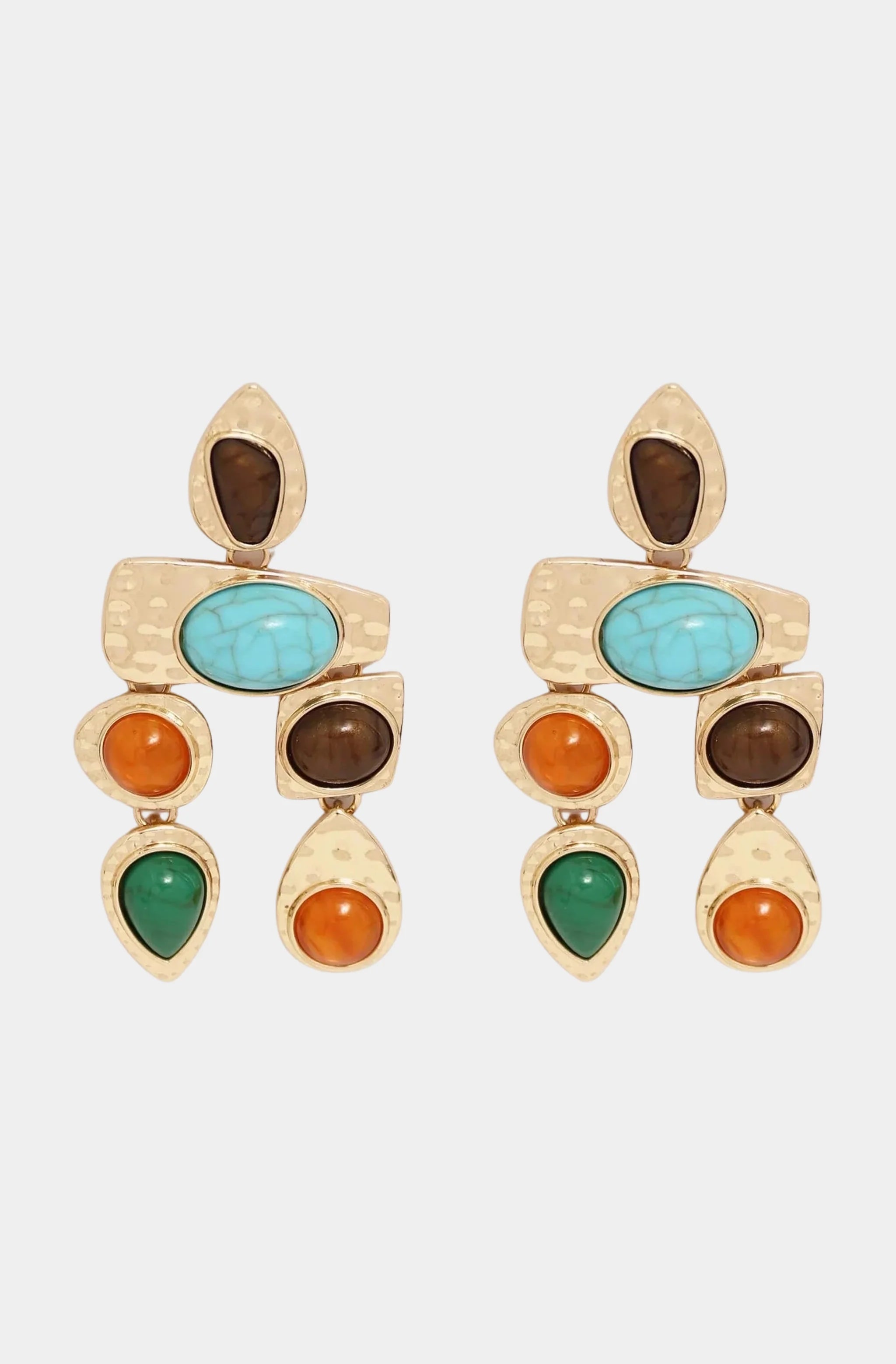 Multi Stone One Size Earrings