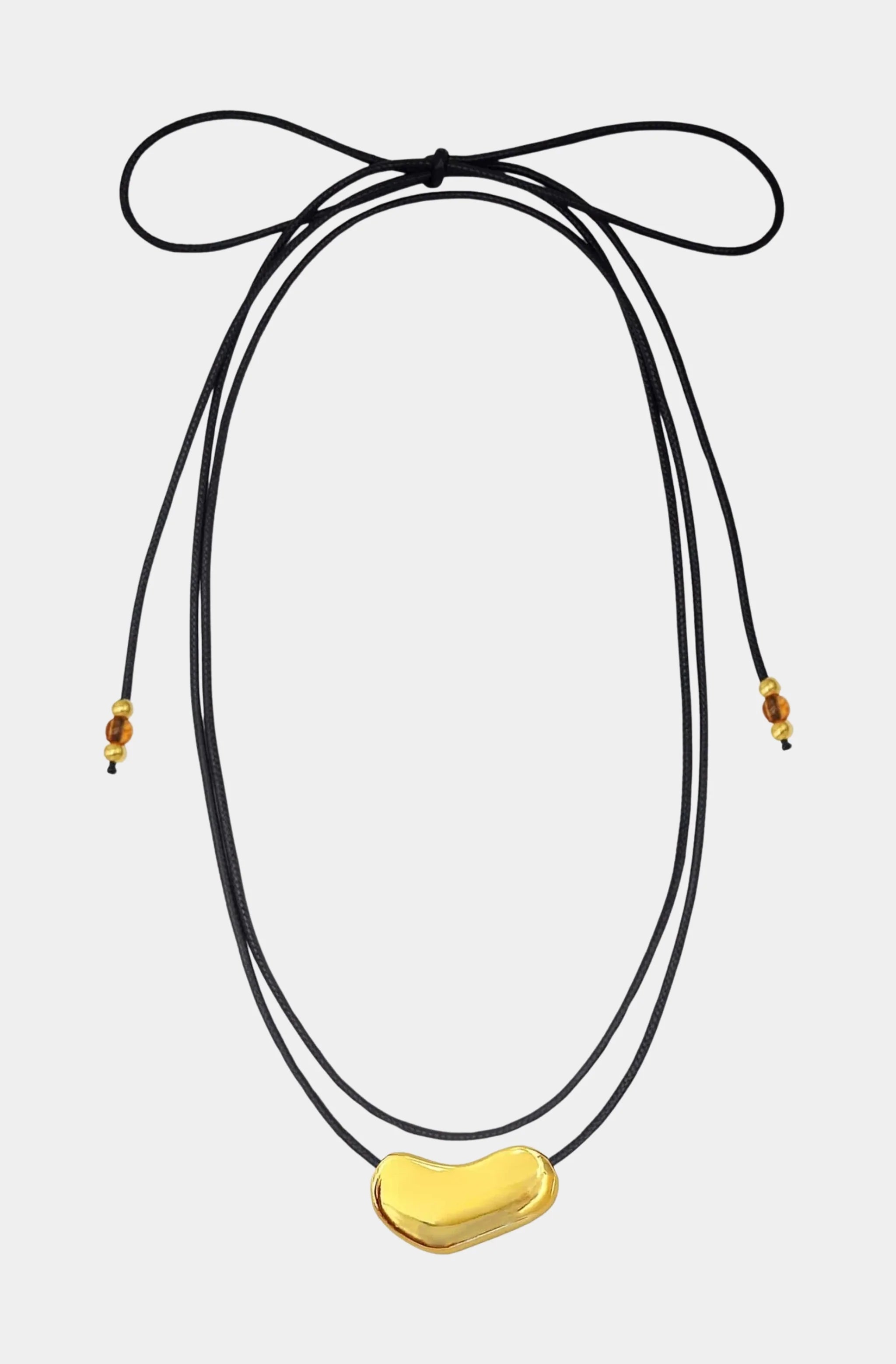 Nugget Corded Tie Necklace
