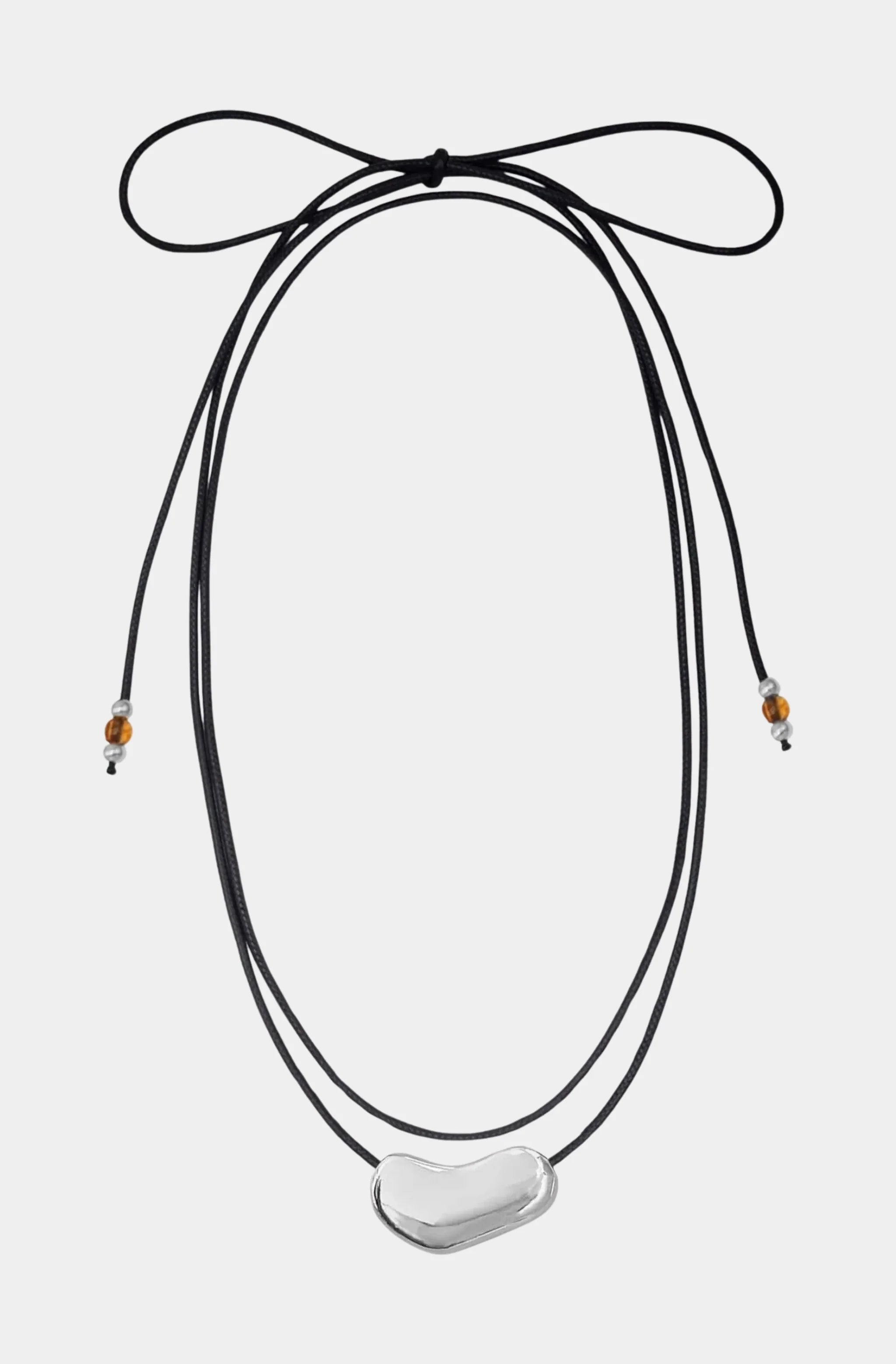 Nugget Corded Tie Necklace