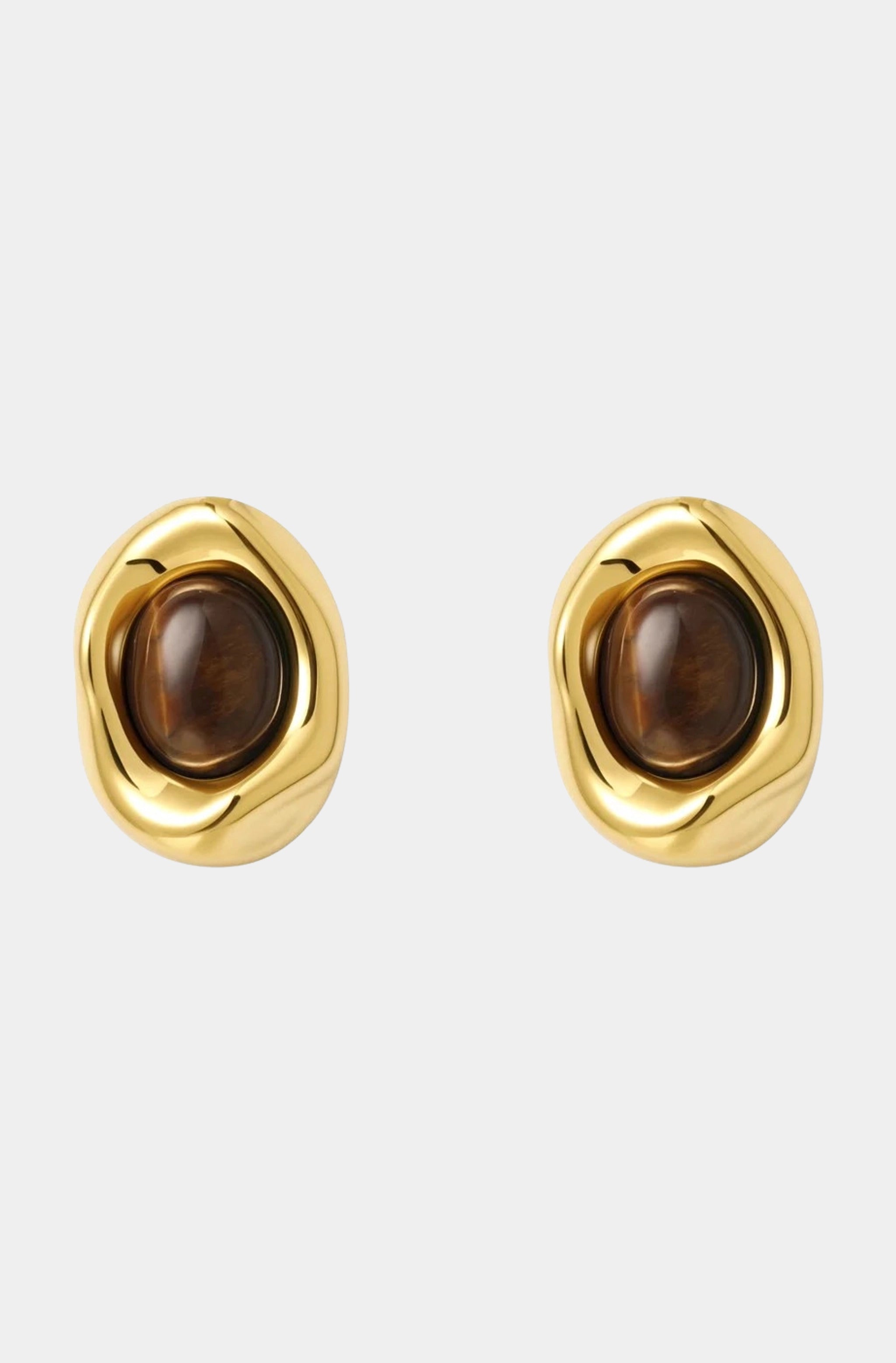 Saylor Tigers Eye Earrings