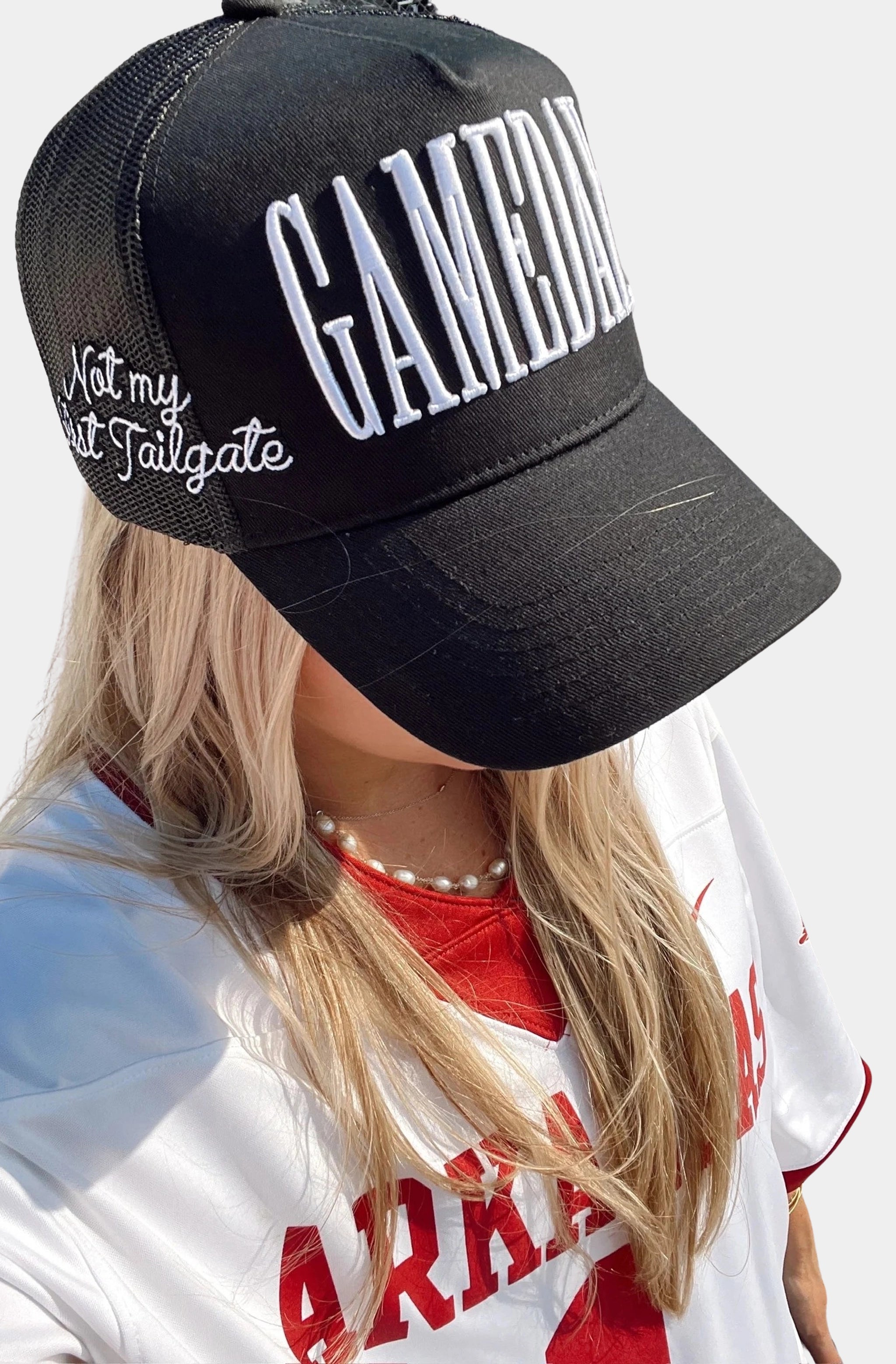 Gameday. Not My First Tailgate Vintage Trucker Hat