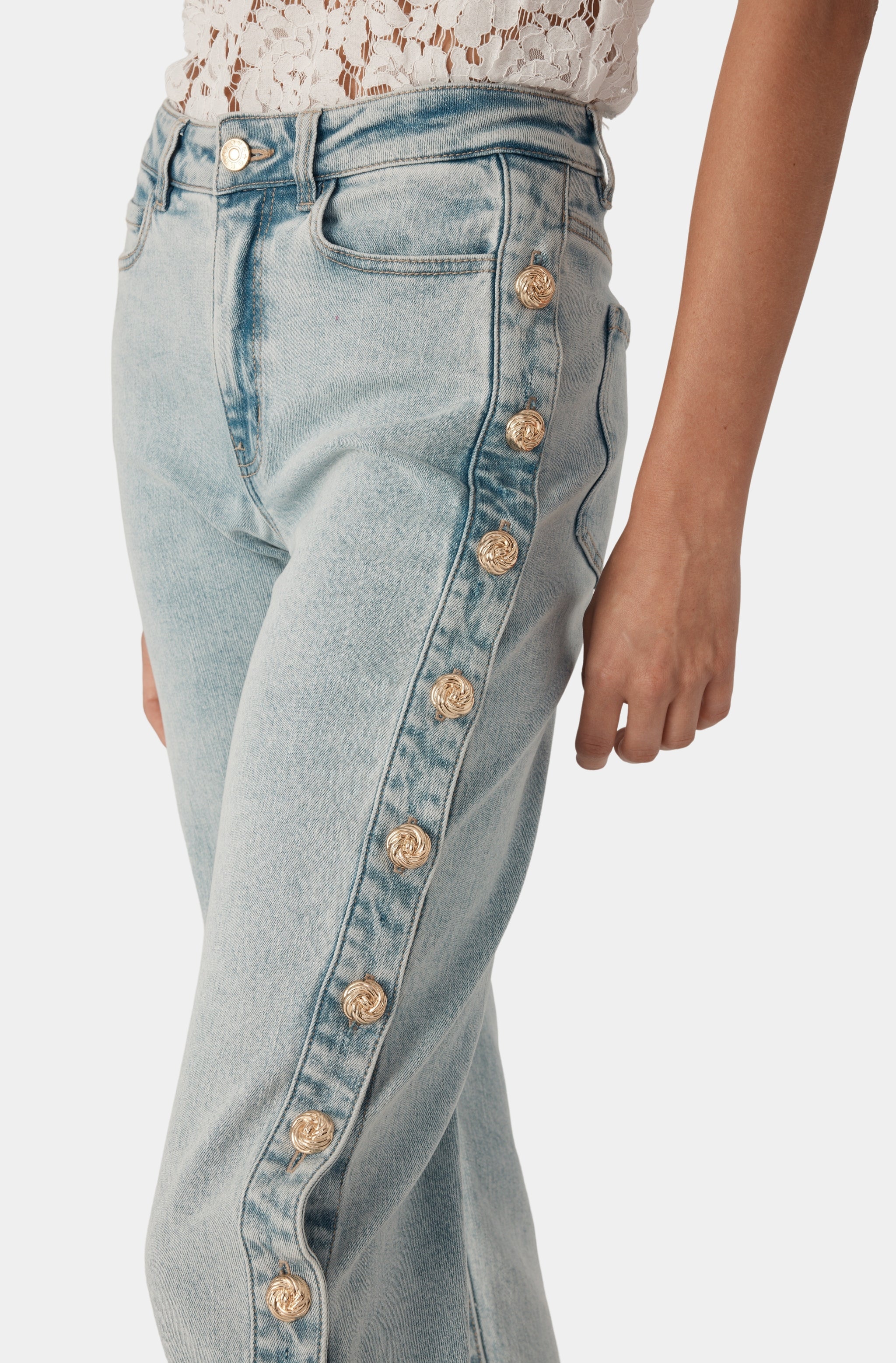 Stephen Denim Buttons Pants