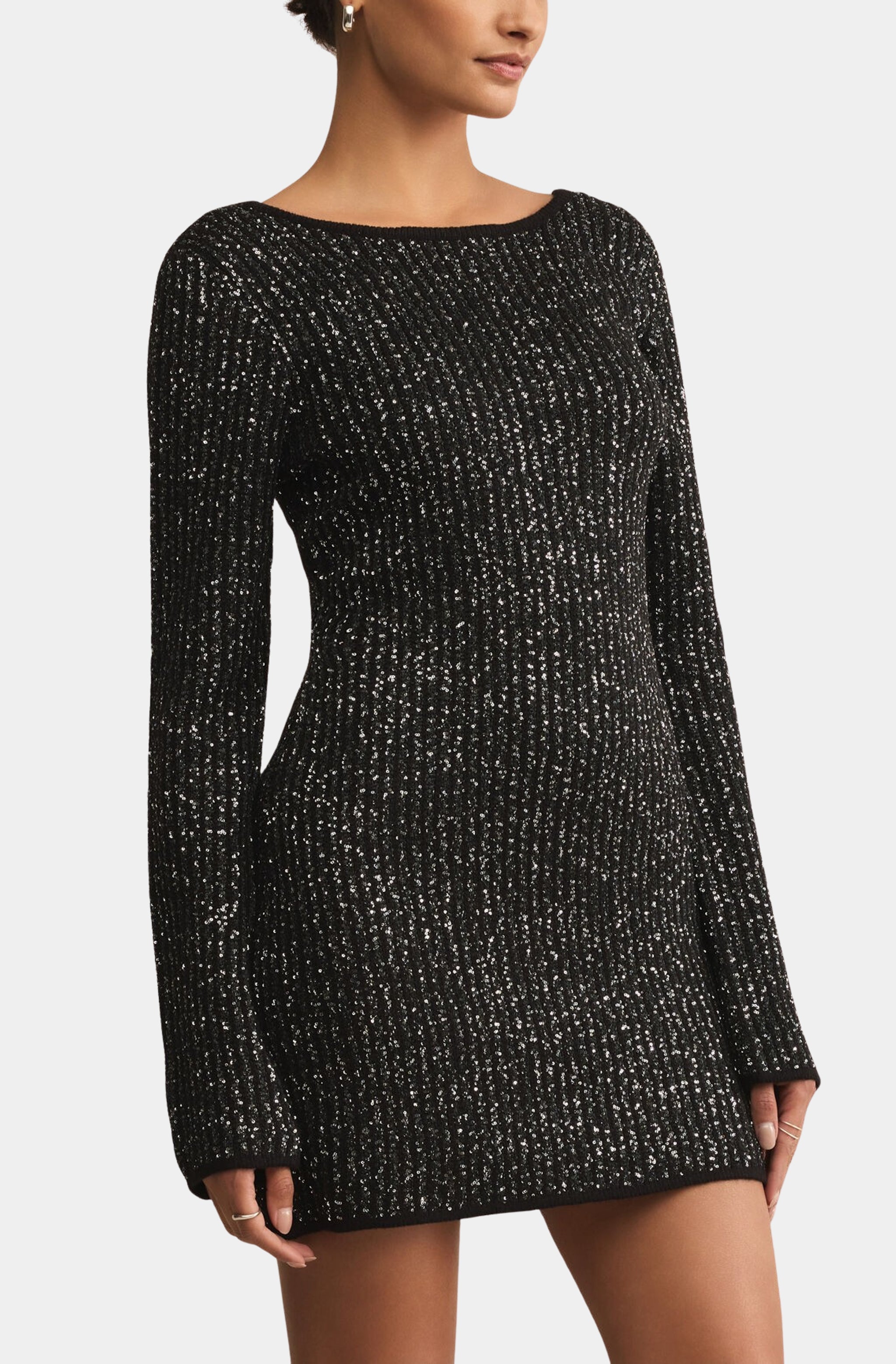 La Marca Sequin Mini Dress