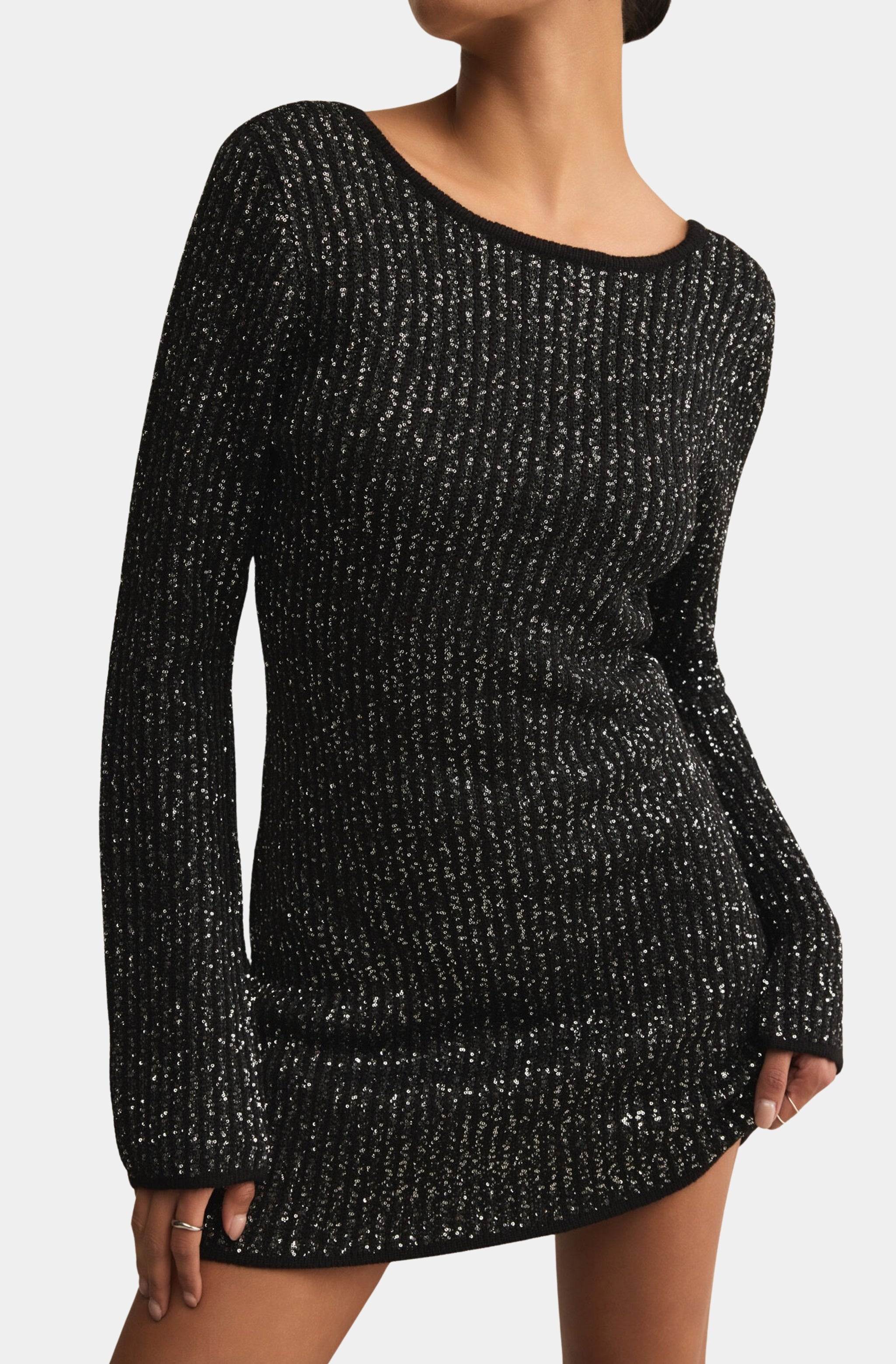 La Marca Sequin Mini Dress