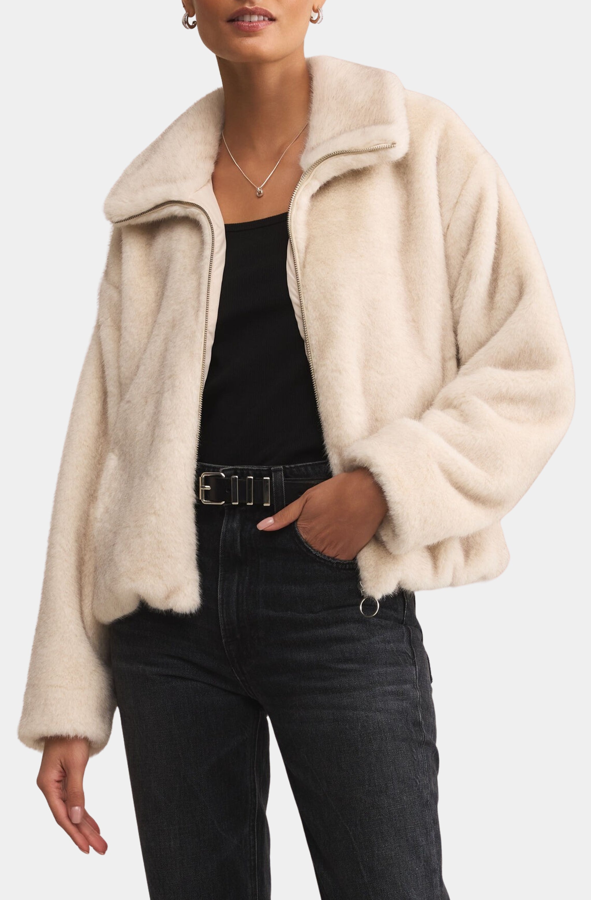 Amethyst Faux Fur Jacket