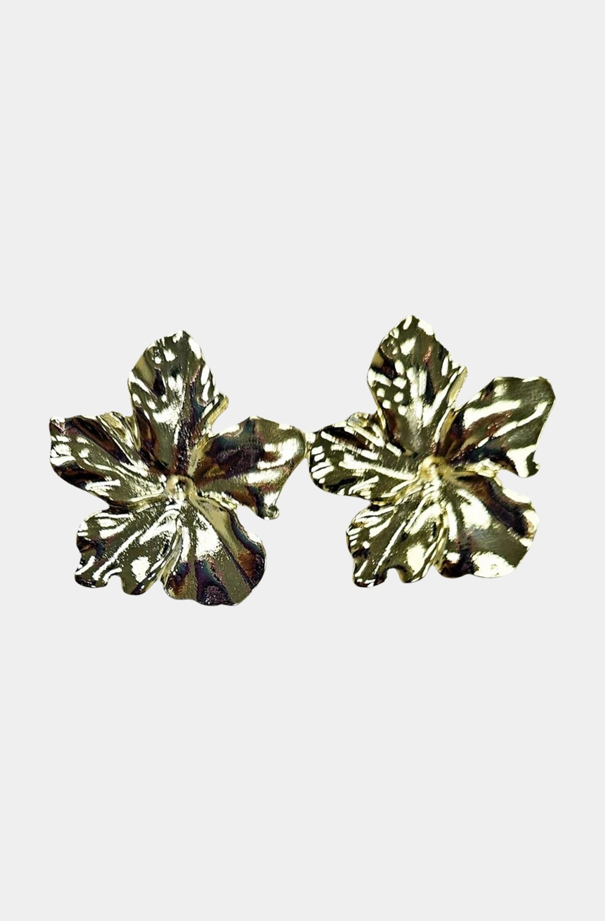 Cayena Studs- Brushed 18K Gold Plated