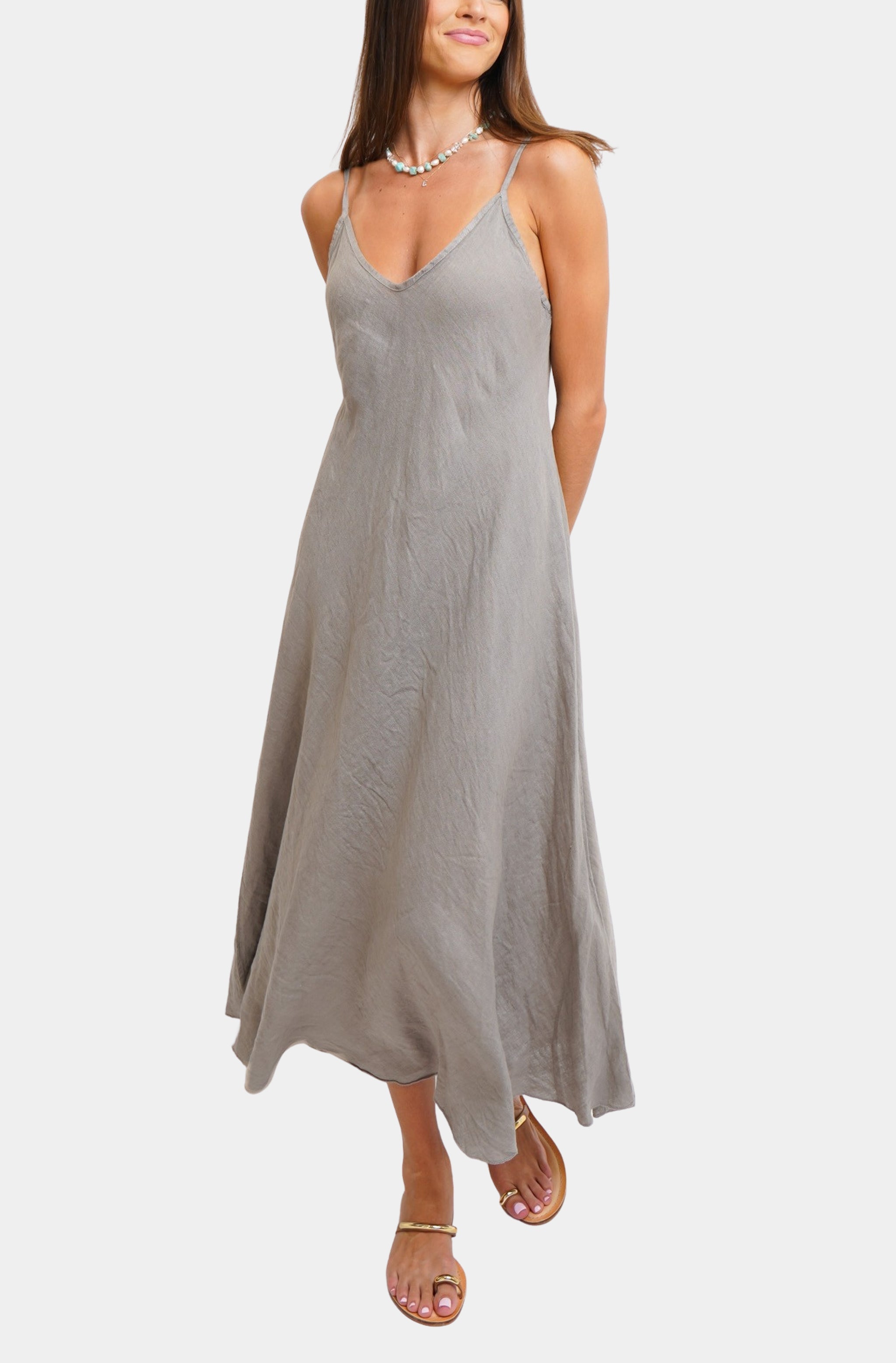 Italian Linen Maxi Dress