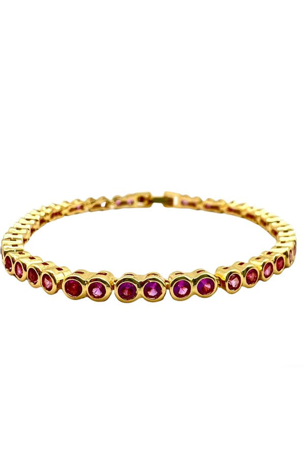 Bezel Tennis Bracelet