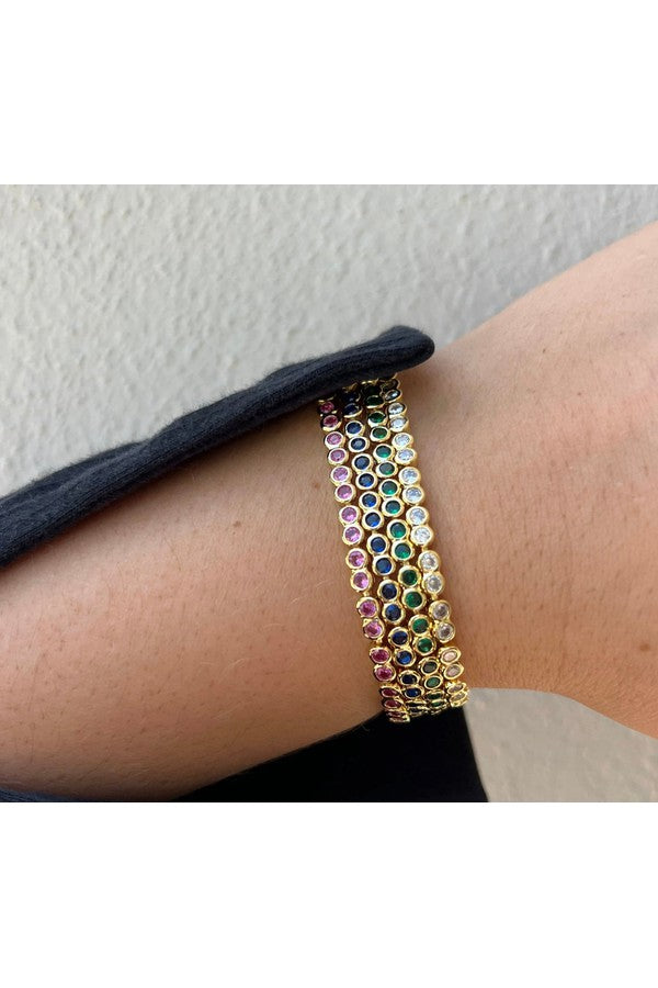 Bezel Tennis Bracelet