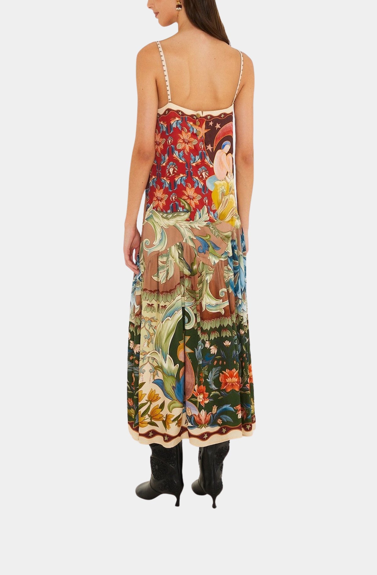 Lunar Boho Multicolor Maxi Sleeveless Dress