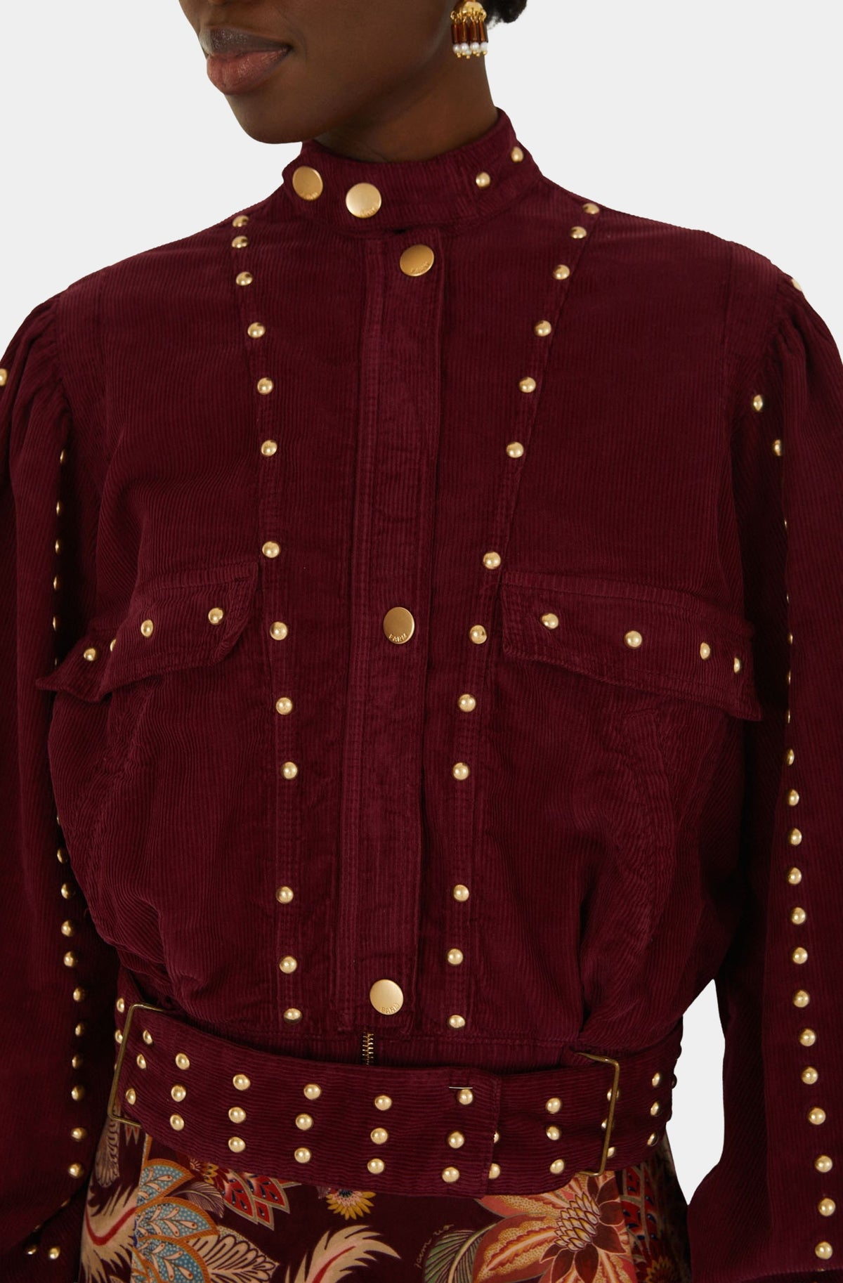 Brown Corduroy Velvet Jacket