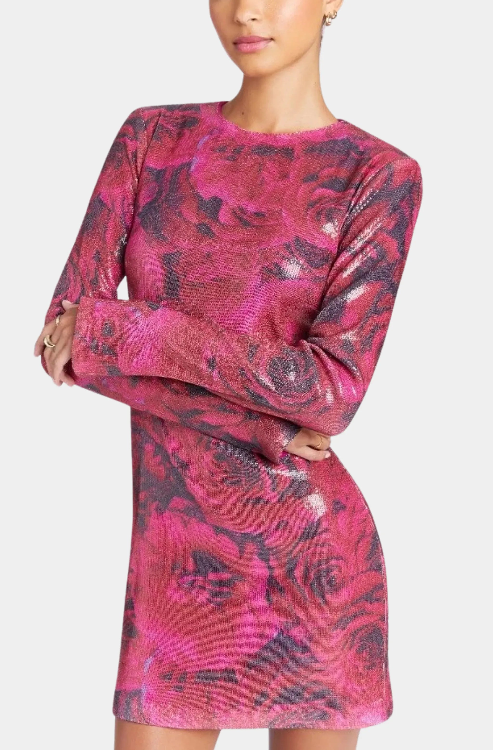 Ayla Dress in Printed Sequin