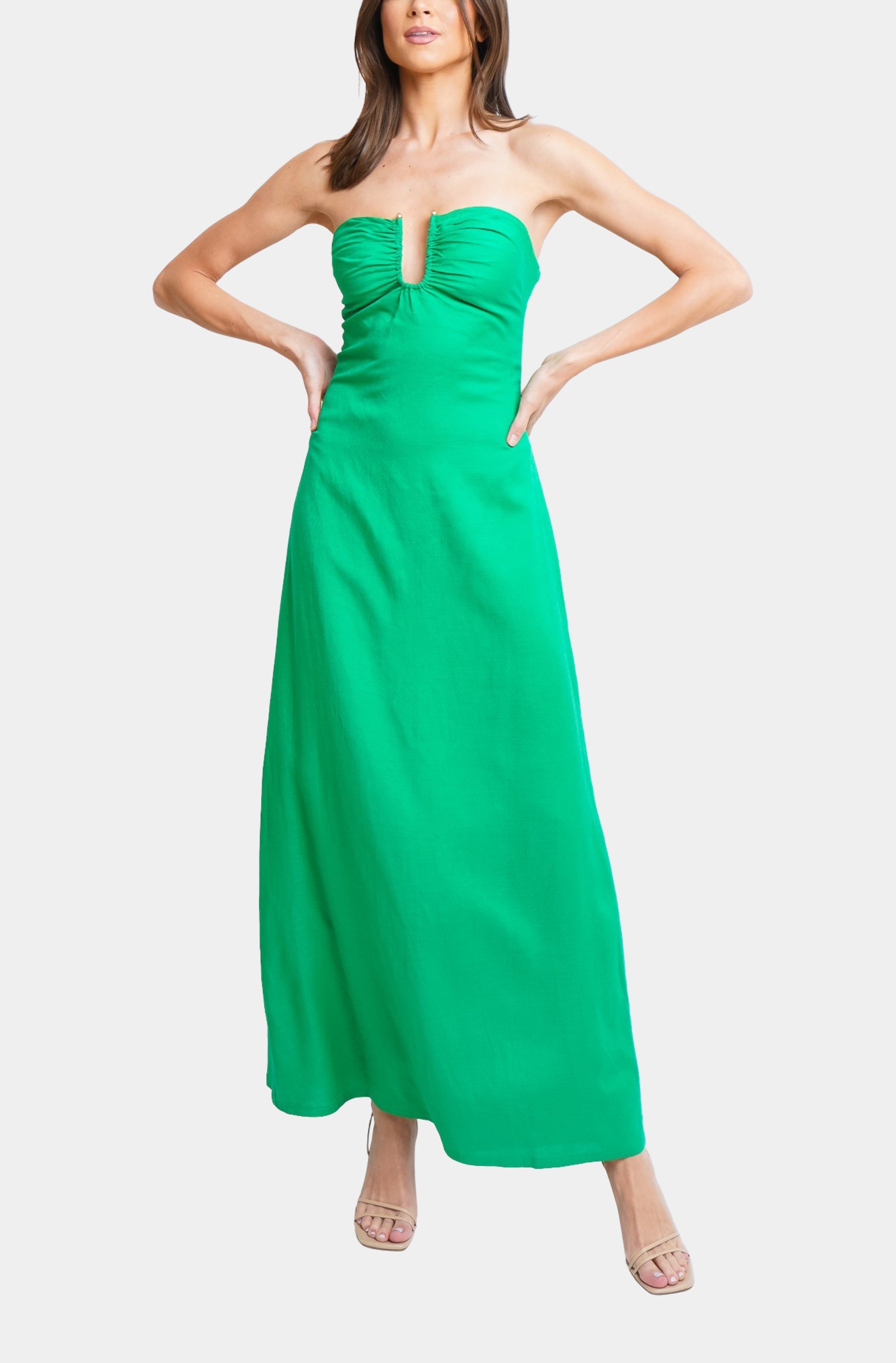 Martha Strapless Maxi Dress