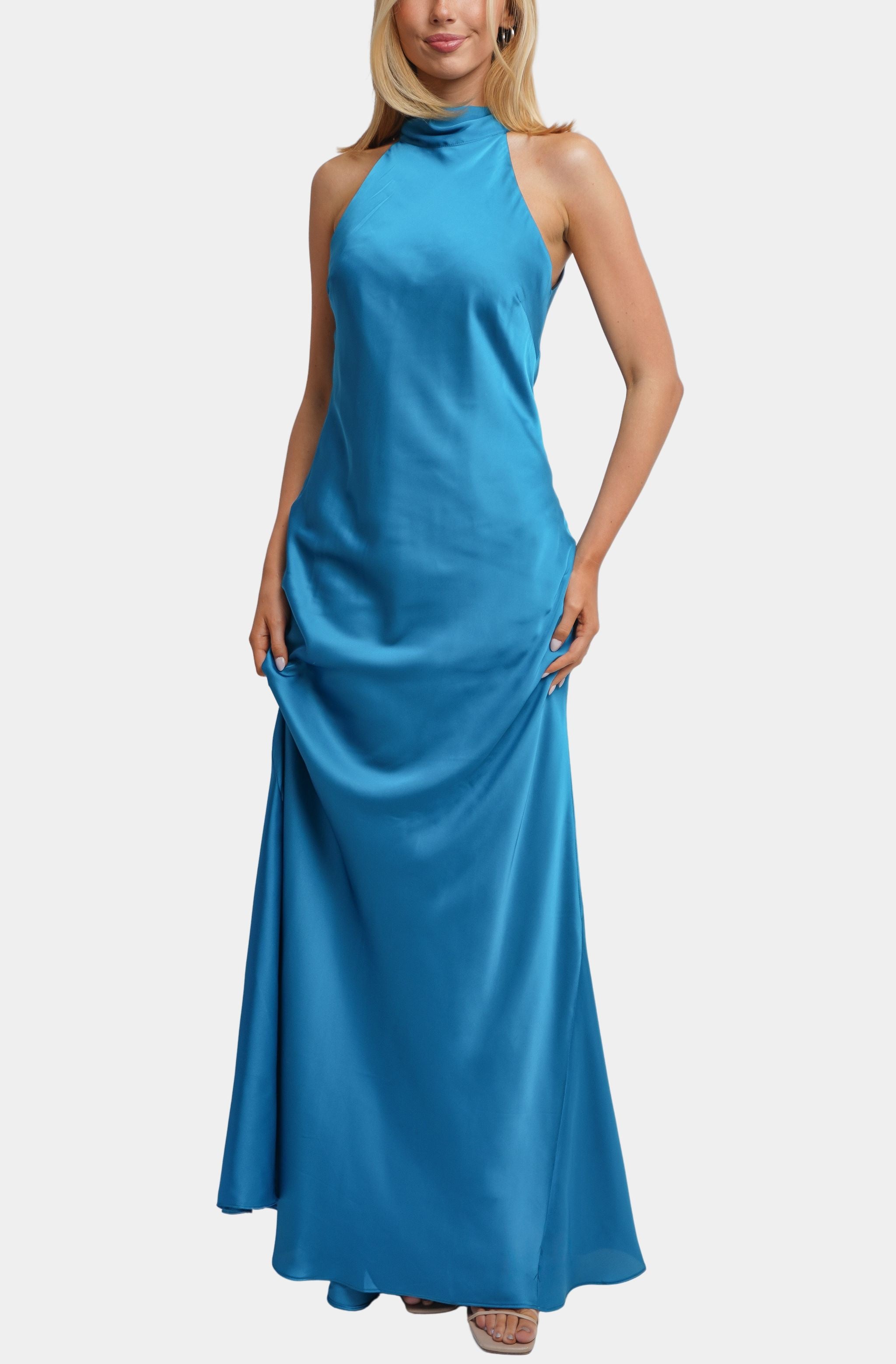 formal dresses austin Black Tie | Bodycon Halterneck Maxi Dress Available Colors The Garden Room Boutique