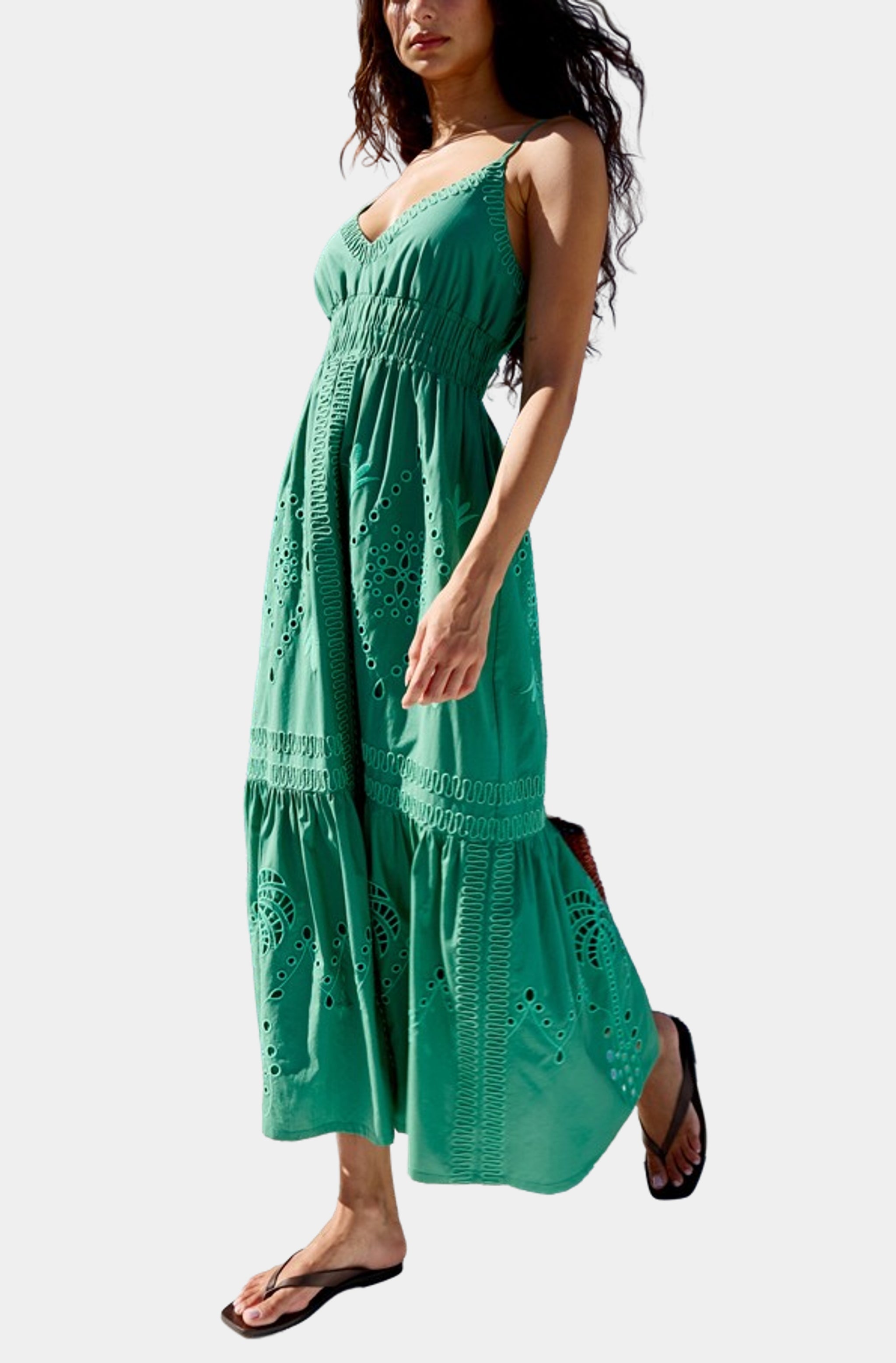 blair cotton patio dress Bell by Alicia Bell Blue White Blair Maxi Dress Blue White / S