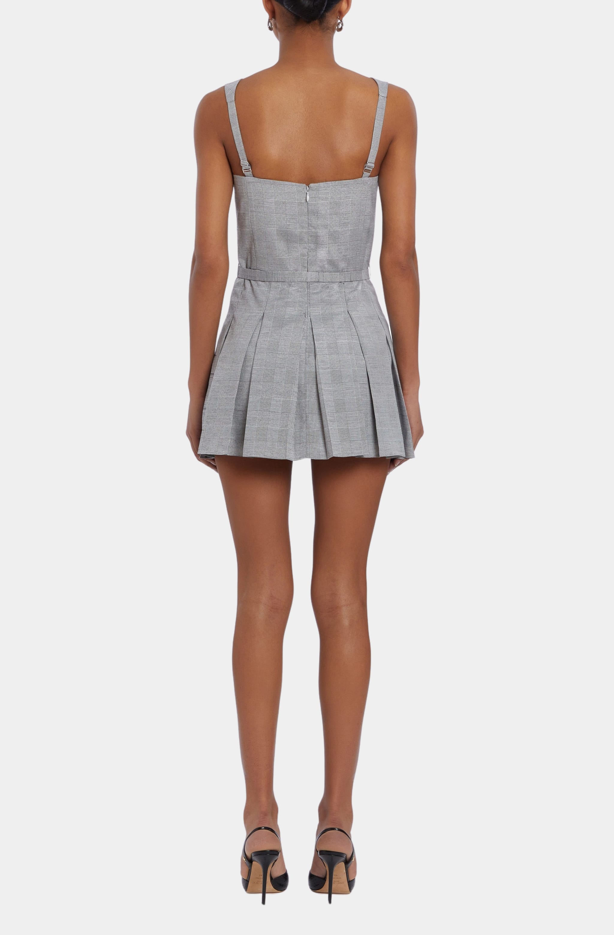 Mercy Belted Skort Romper