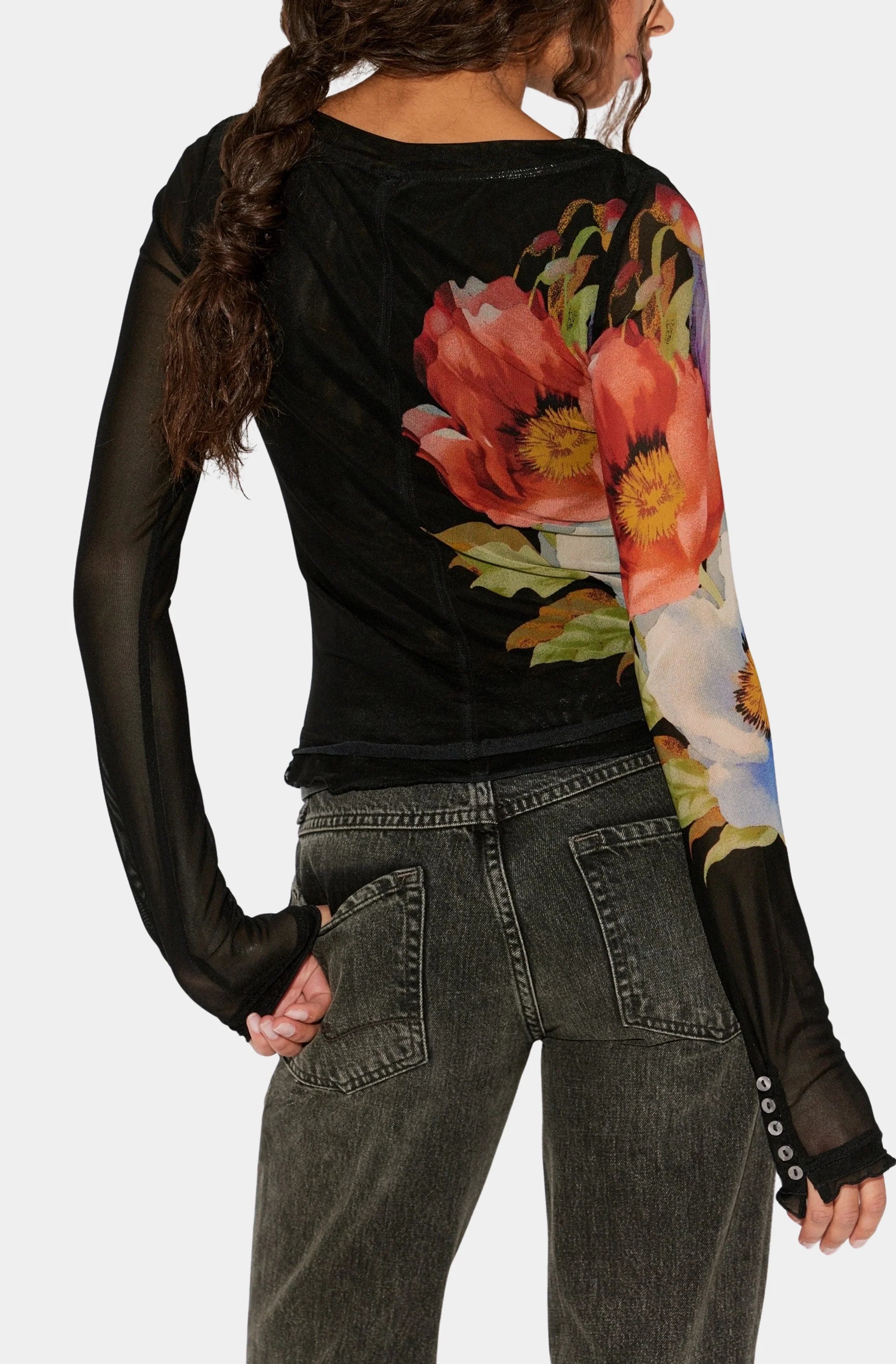 Lilly Printed Long Sleeve Top