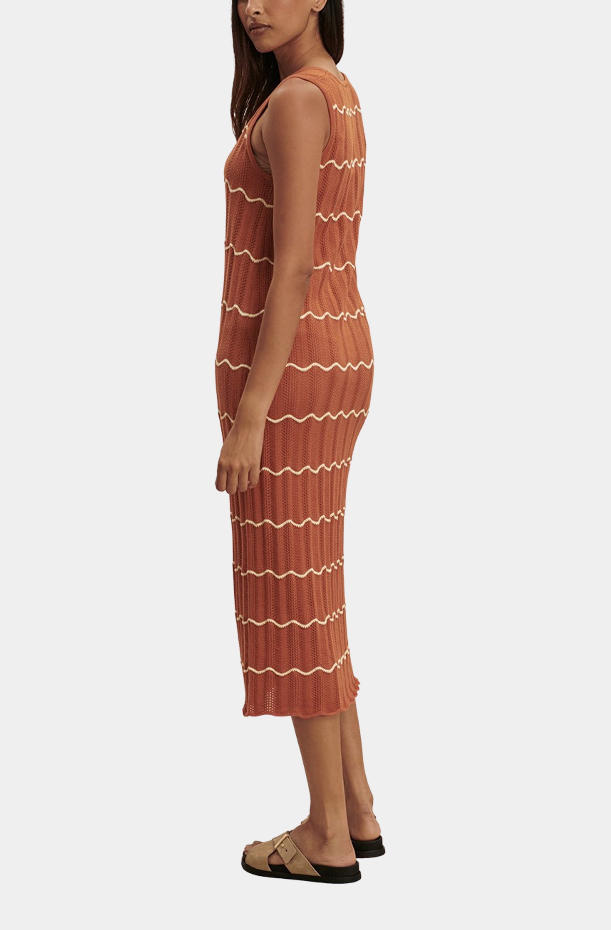 Yuna Scallop Knit Dress