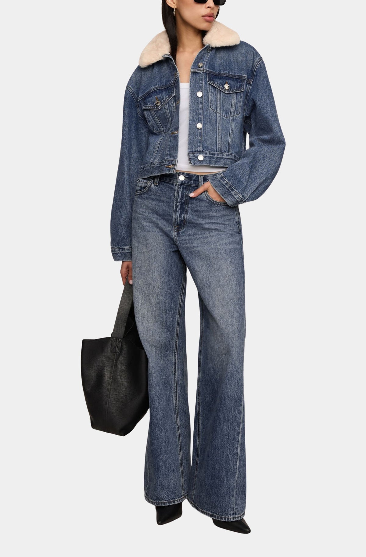 The Daily Denim Fur Jacket