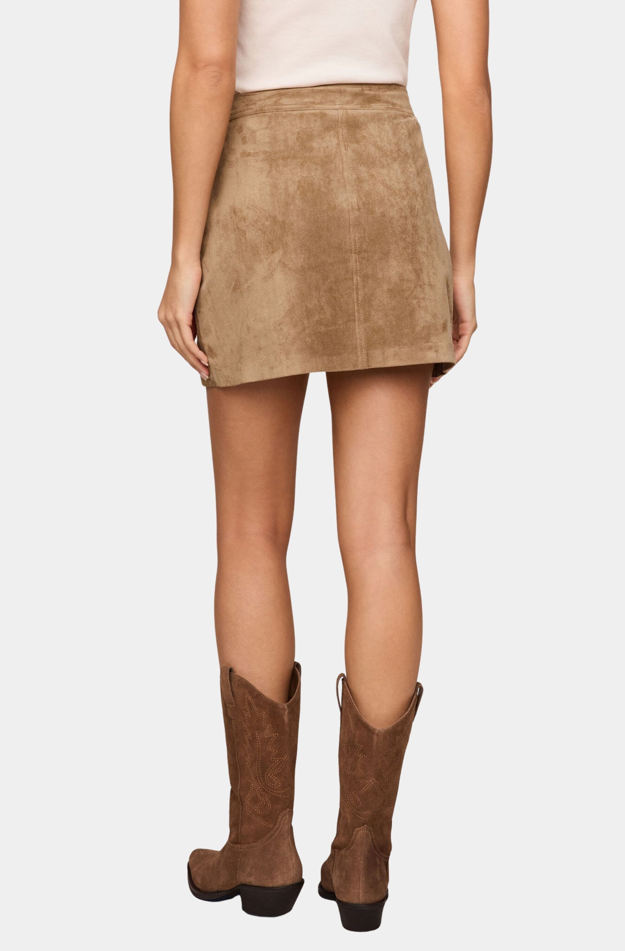 Perri Suede Mini Skirt – Hemline Austin