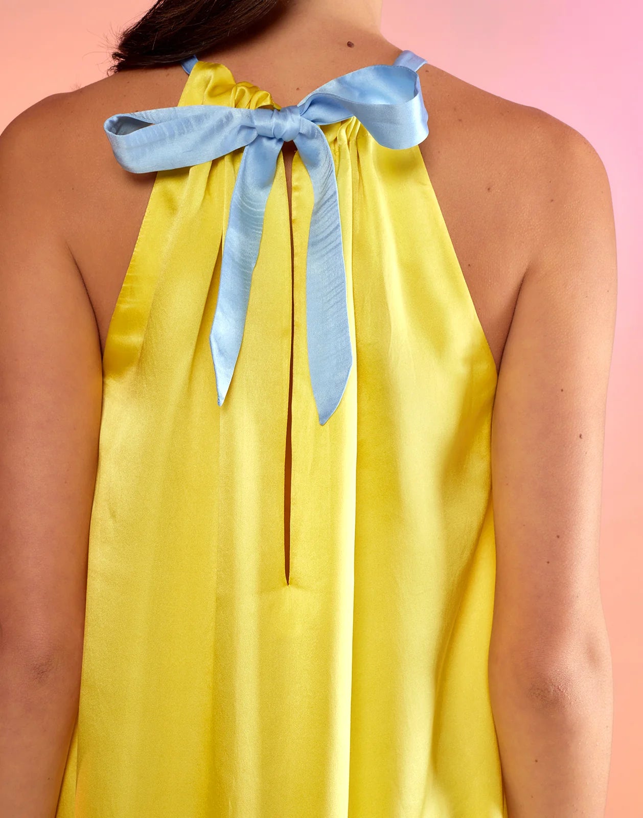 Salerno Silk Halter Dress