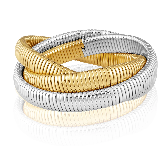 Infinity Multi Layered Bracelet Two Tone